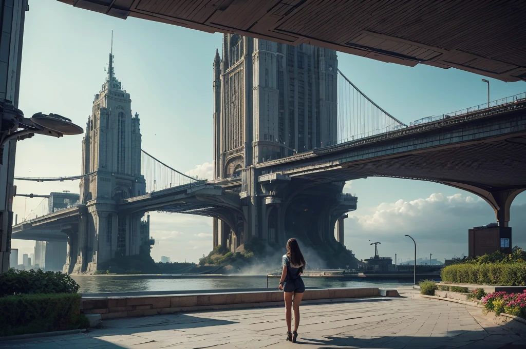 girl leaning forward in a city garden, On high heels, street, full of passers-by, back view, highly detailed vagina, looks back, completely naked,Very thin,  no panties, there are no clothes, vagina open, after sex, sperm flows, there&#39;s a puddle of sperm on the asphalt, men around are trying to touch the girl, clothes are scattered around, unreal engine:1.4,UHD,Best quality:1.4, fotorrealist:1.4, Masterpiece:1.8, unearthly, , Colonization of a new planet, gloomy atmosphere, a lot of alien vegetation, intricate flowers, Alien Creatures, wild atmosphere, aggressive environment, amazing, stunning artwork. (Best quality,4k,8K,A high resolution,Masterpiece:1.2), ultra detailed ,(realist,fotorrealist,fotorrealist:1.37),HDR,UHD,Studio lighting, Ultra-thin paint, sharp focus, physically based representation, very detailed description, professional, Bright colors, fantastic city, The capital of the empire, mega tall skyscrapers. space towers for mooring star cruisers, pierce the sky, Bright city lights, the river pierces the city, waterfalls in city gardens, mega high waterfalls, who never sleeps. In the middle of a bustling cityscape, Famous high-tech pyramid style architecture, Its architectural wonders are embodied in a futuristic style.. When the hovercar glides easily through the air，Город full of life，full of life。，full of life。，full of life。，full of life。。, Modern technology blends seamlessly with traditional Arab luxury urban structures.. This is an amazing piece of art, Use Pixai, to bring powerful AI models to life, Showcase the limitless creativity and possibilities of our imagination. Experience the future of cityscapes at Pixai，Immerse yourself in the ghostly world of art, deep bottomless chasms filled with lava, lava falls, fire and smoke, A transport spaceship is moored to the spaceport terminal