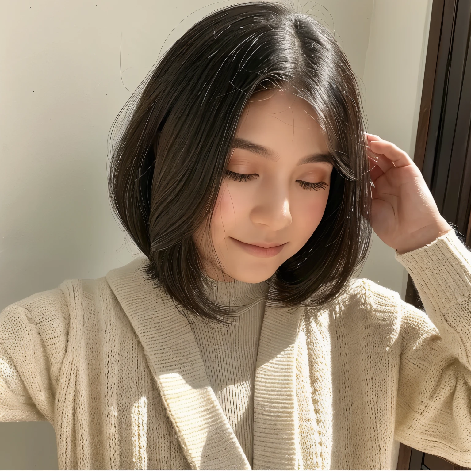 Garata de negocios com cabelo longo, blase branco, encima de uma logo de "instagram" com joias de ouro no corpo e aparentemente bem sucedida