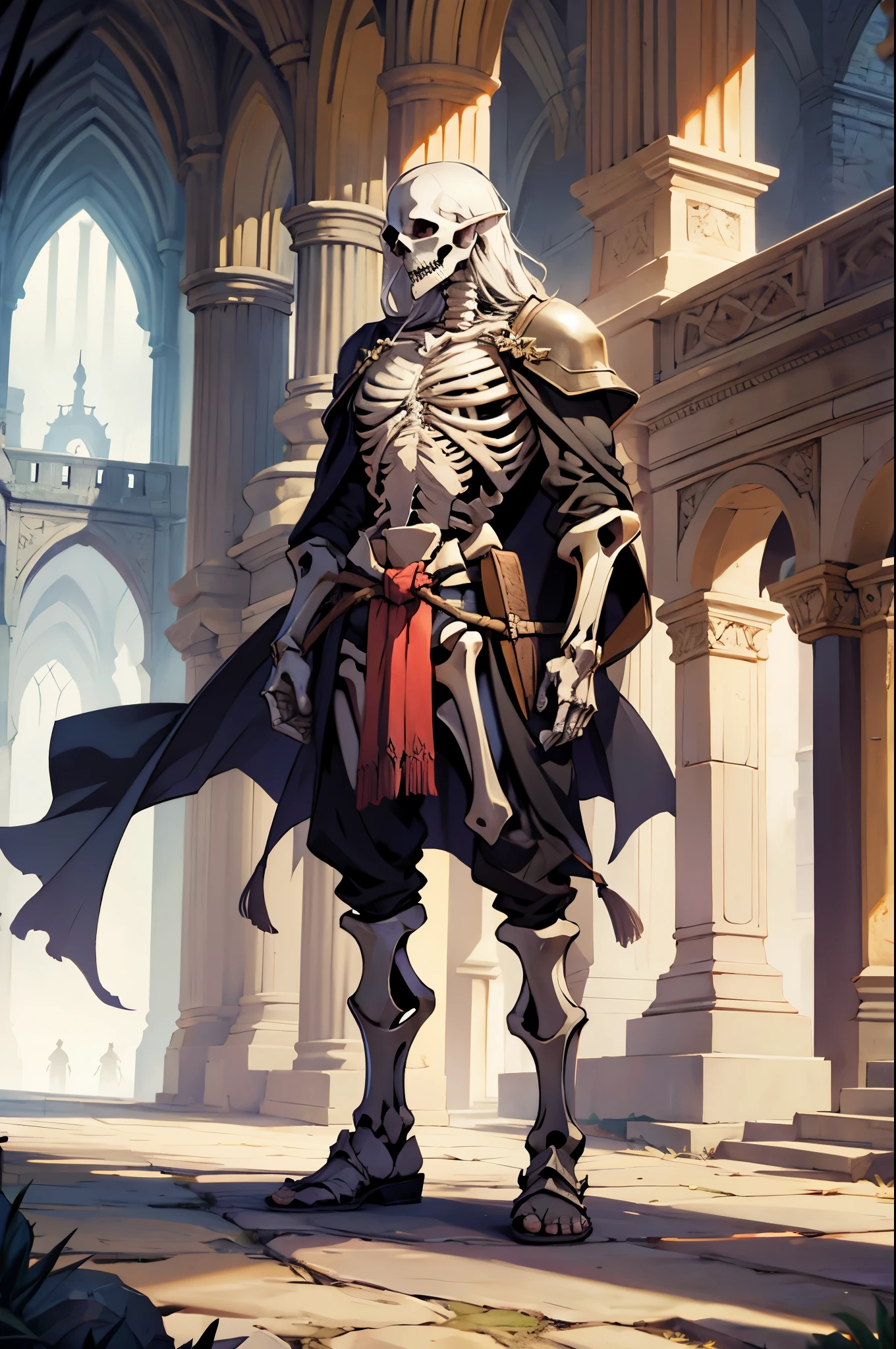 dnd, fantasy, middle Ages, A skeleton, full length