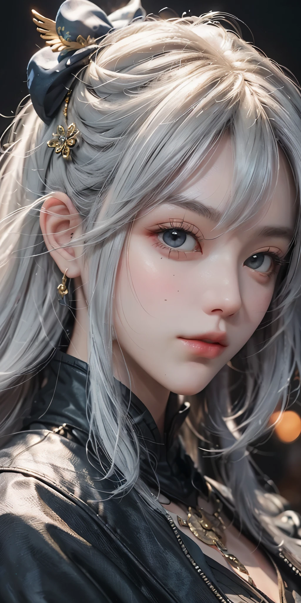 a white hair、Close-up of woman wearing white mask, beautiful figure painting, guweiz, guweiz style artwork, White-haired God, author：Yang Jie, Epic and beautiful character art, Stunning character art, author：Fan Qi, by Wuzhun Shifan, guweiz on pixiv artstation