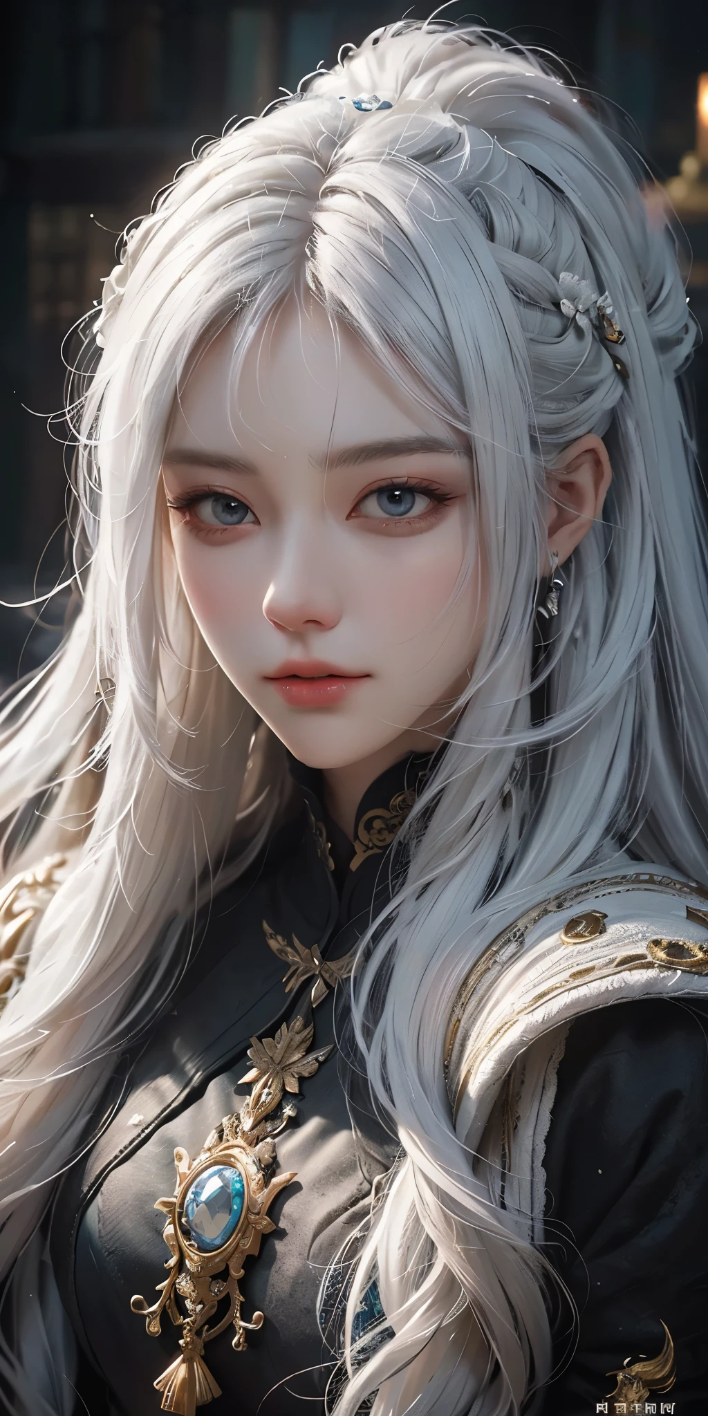 a white hair、Close-up of woman wearing white mask, beautiful figure painting, guweiz, guweiz style artwork, White-haired God, author:Yang Jie, Epic and beautiful character art, Stunning character art, author:Fan Qi, by Wuzhun Shifan, guweiz on pixiv artstation