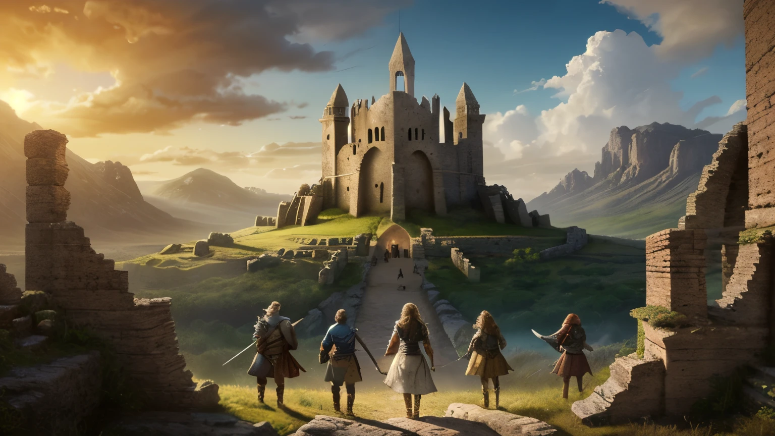 In the realm of best quality, a brave warrior embarks on a grand adventure, destined to follow the heroic path. With an unwavering spirit and unbreakable resolve, they face epic battles and overcome treacherous terrain. Along their journey, they encounter dangerous quests and unravel the mysteries of ancient ruins. Mystical beings and mythical creatures guide them through enchanting landscapes, while the hero's companions offer unwavering support. Together, they search for magical artifacts and delve into secret societies, seeking ancient wisdom and divine intervention.
Driven by a mysterious prophecy, the hero's journey is filled with valor and courage. They must make critical decisions and navigate unseen dangers, clashing swords and experiencing heart-pounding moments. The intensity of their training