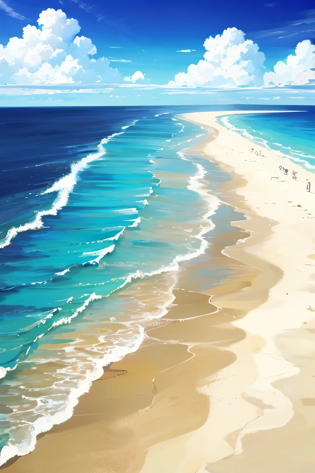 Ocean,sandy beach,heaven,cumulonimbus