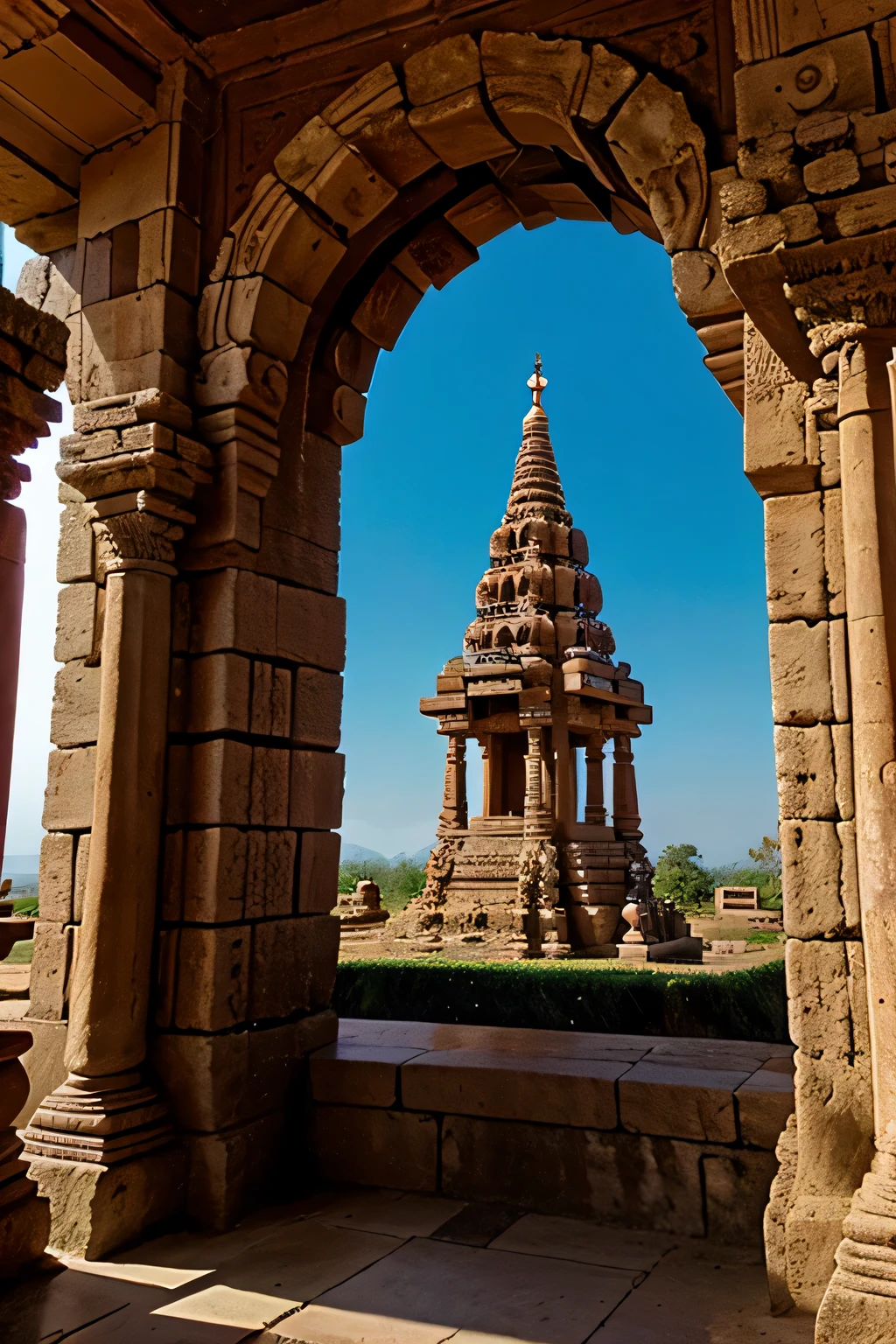 abig ancient hindu temple vivid glorious
