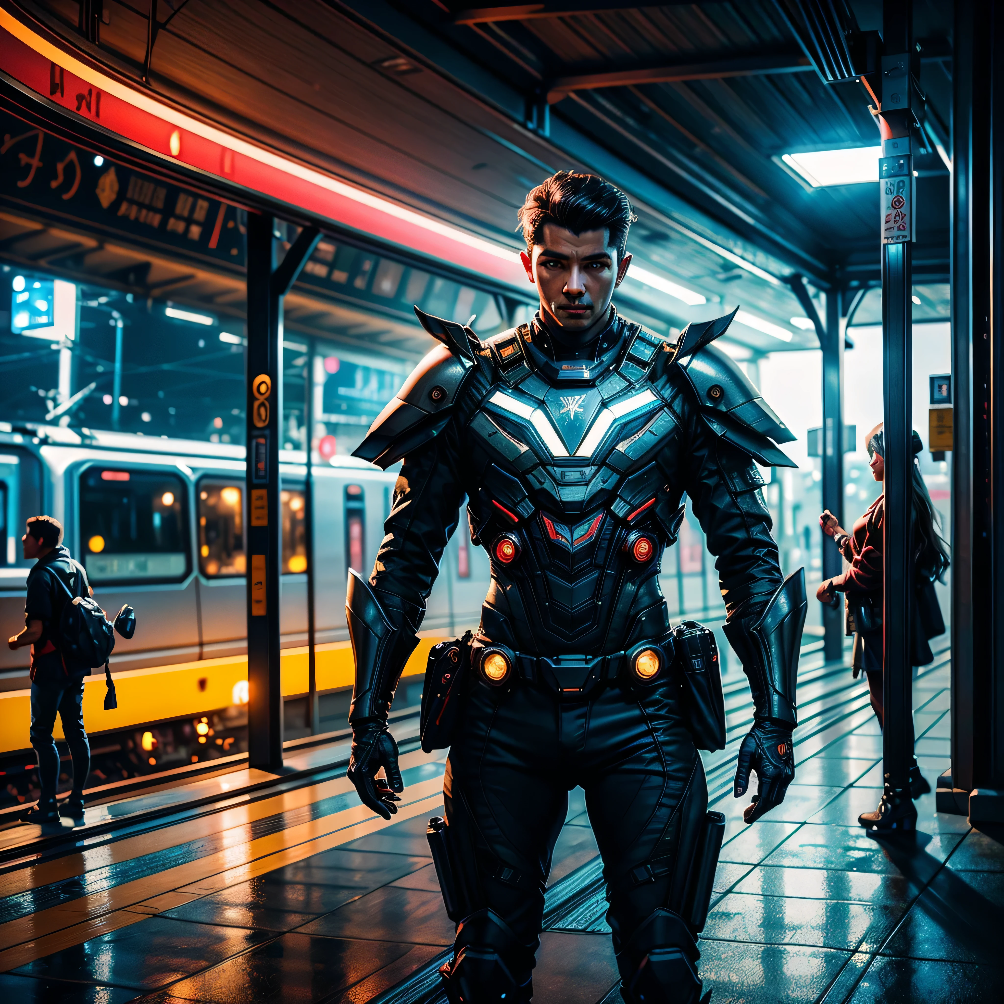 epic masterpiece A painting of a sci-fi train passing through an ancient Chinese city,people standing on railroad tracks, Inspired by Stephen Cordell, amazing concept painting, Inspired by Craig Mullins style, ultra Highly realistic concept art, Dappled lighting design, Steam engine matte paint, James Gurney painting style, ultra Highly detailed painting, hiper detalhado, epic textura de pele realista, armadura, melhor qualidade, ultra high-resolution, (fotografiarrealista: 1.4), detalhado, Calado bruto, ultra sharp re, por lee jeffries Nikon D850 Filme Fotografia de Stock 4 Kodak Portra 400 Lente F1.6 Rich Colors Realistic Texture Dramatic Texture Dramatic Lighting Irrealengine Trend on Artstation Cinestill 800, Beautiful and Aesthetic, vivid colorful, DSLR, varied multi etc. --v6 --s1000 --c20 --q5 --chaos100