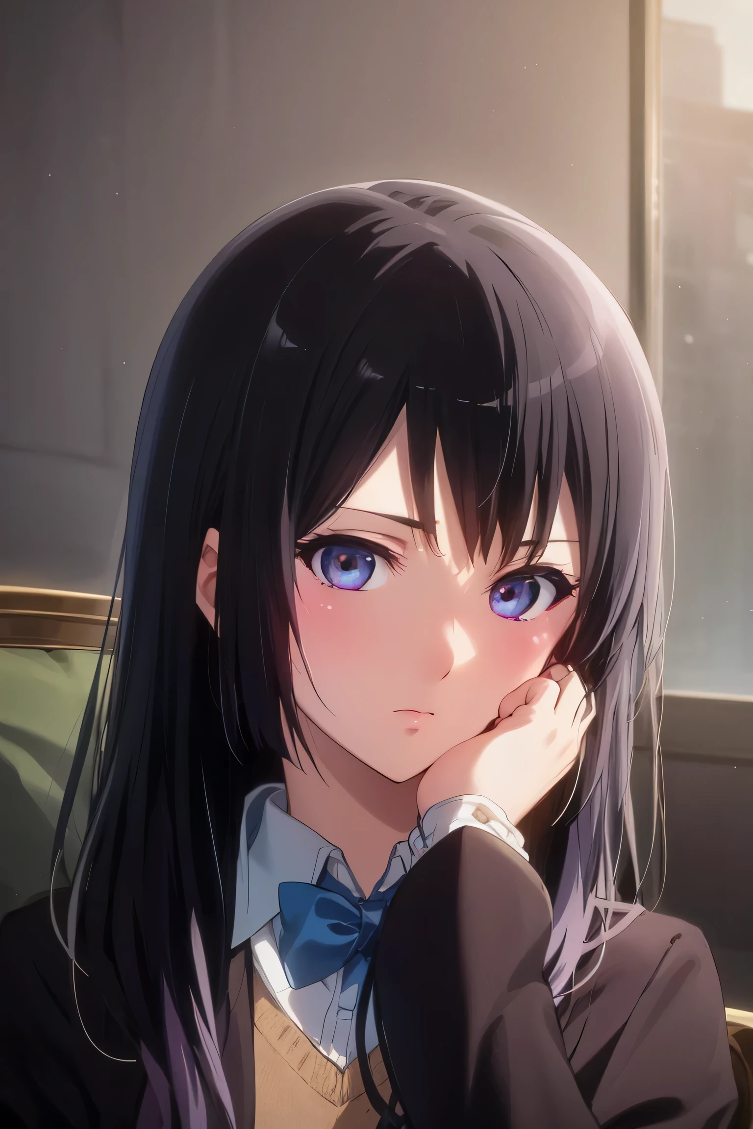 reina kousaka,
BREAK (formal clothes:1.2)
BREAK at stage
BREAK expressionless, looking at viewer, sitting,
BREAK (masterpiece:1.2), best quality, high resolution, unity 8k wallpaper, (illustration:0.8), (beautiful detailed eyes:1.6), extremely detailed face, perfect lighting, extremely detailed CG, (perfect hands, perfect anatomy),