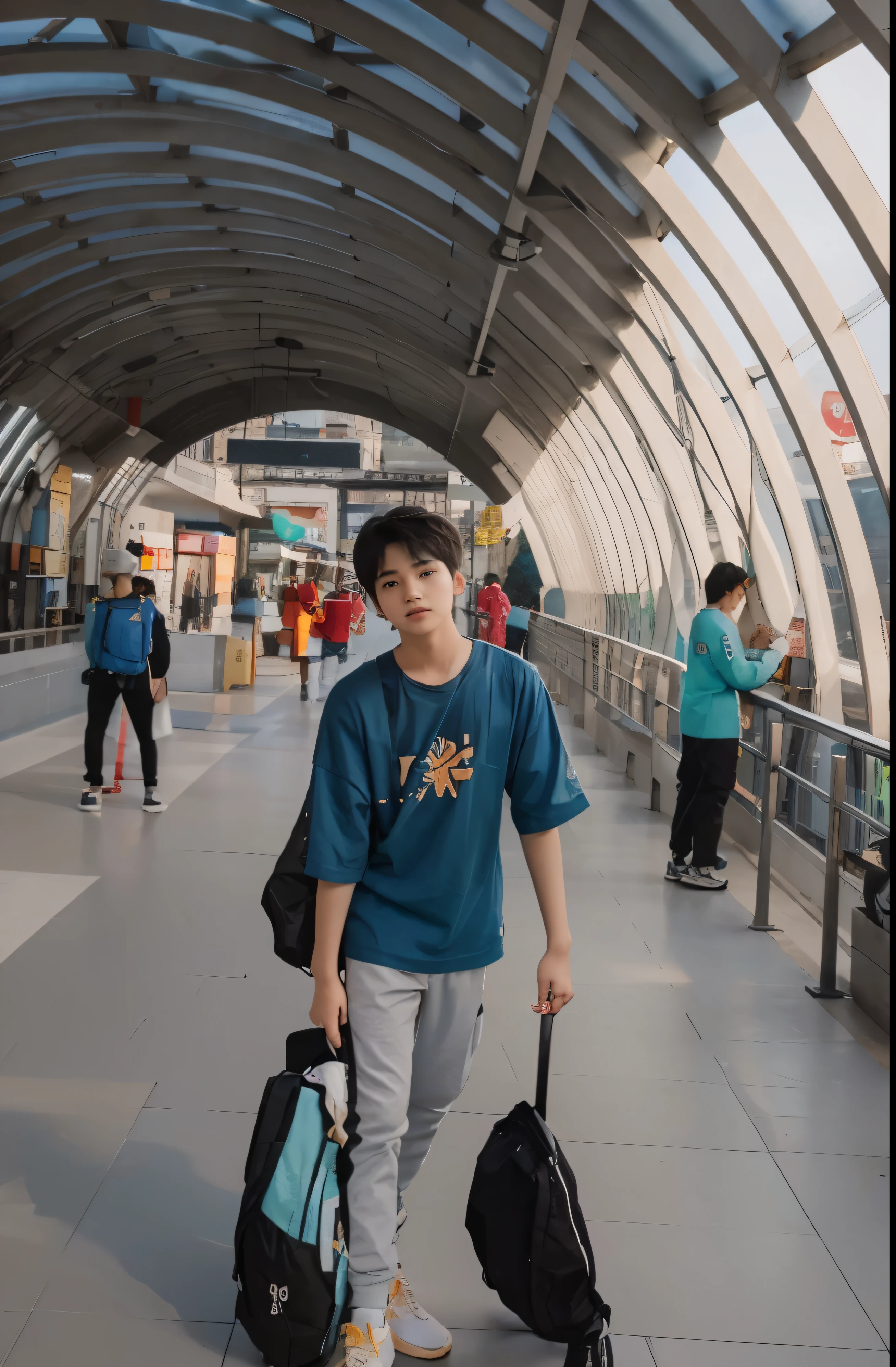 Acute Korean boy 14 years old high detailed unity 8k wallpaper photo