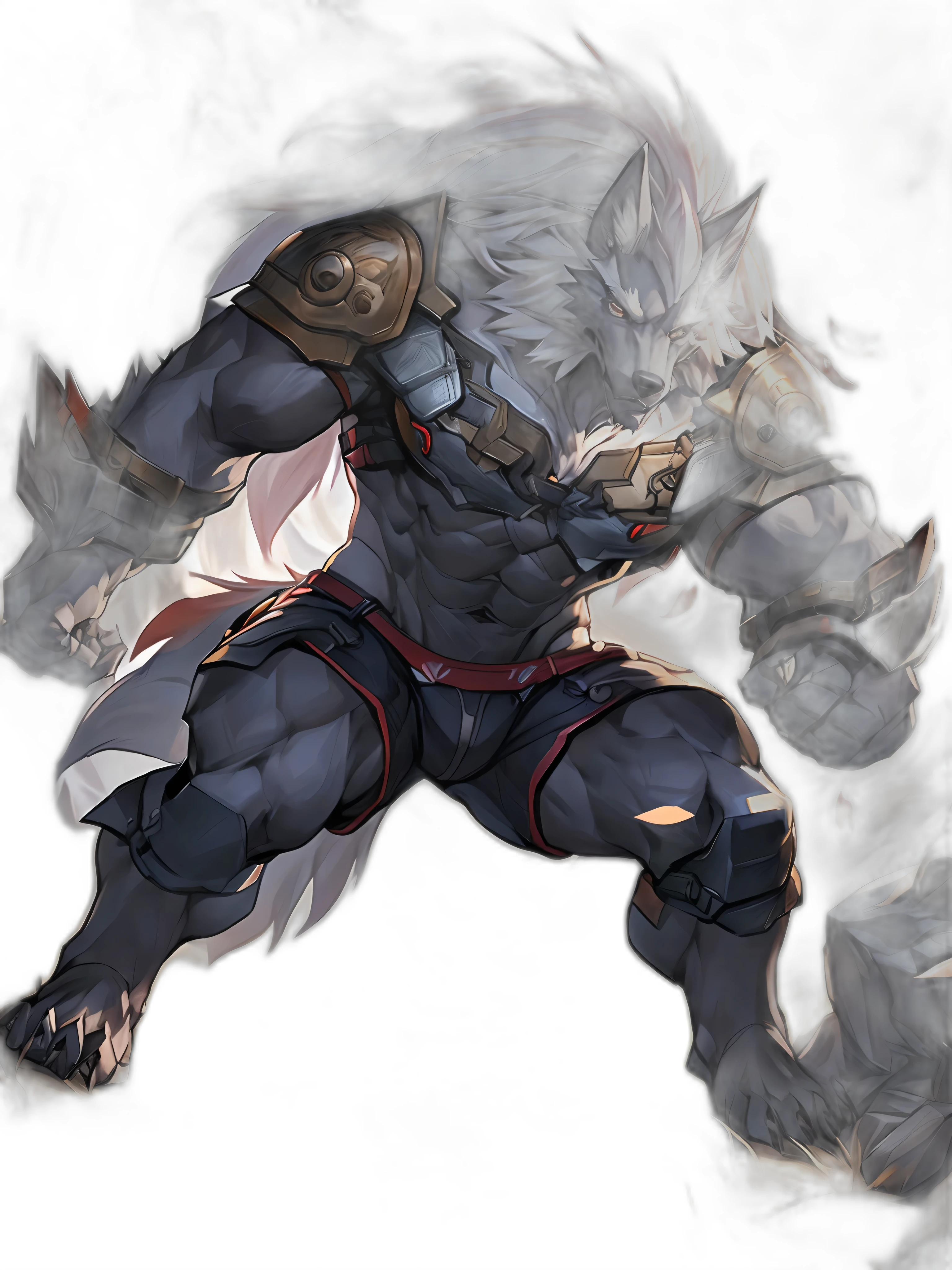 nsfw, ((((High resolution, best quality, masterpiece, high detailed)))), ((Hungry Wolf, anthro, wolf head)), red eyes, 3x3 eyes, grey skin, muscular male,
(Broken Armor), ((torn clothes)), battle armor,
(((Sweaty))), (blush), (angry), (look at viewer:1.1),
fantasy,
Penis, erection, cum, Precum, cum on chest, lying, (arms behind back), (dutch angle:1.1), (solo),