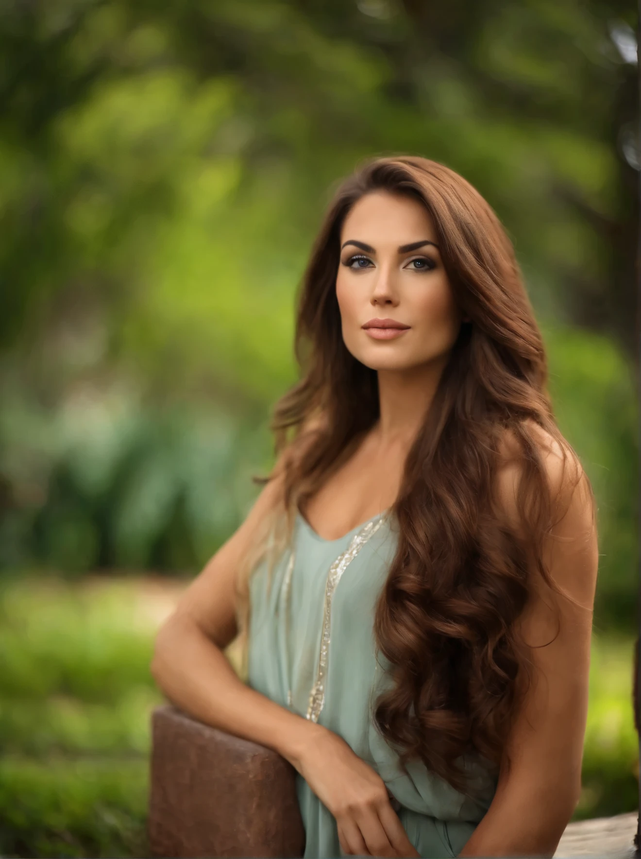 beautiful 28 year old woman with brown hair