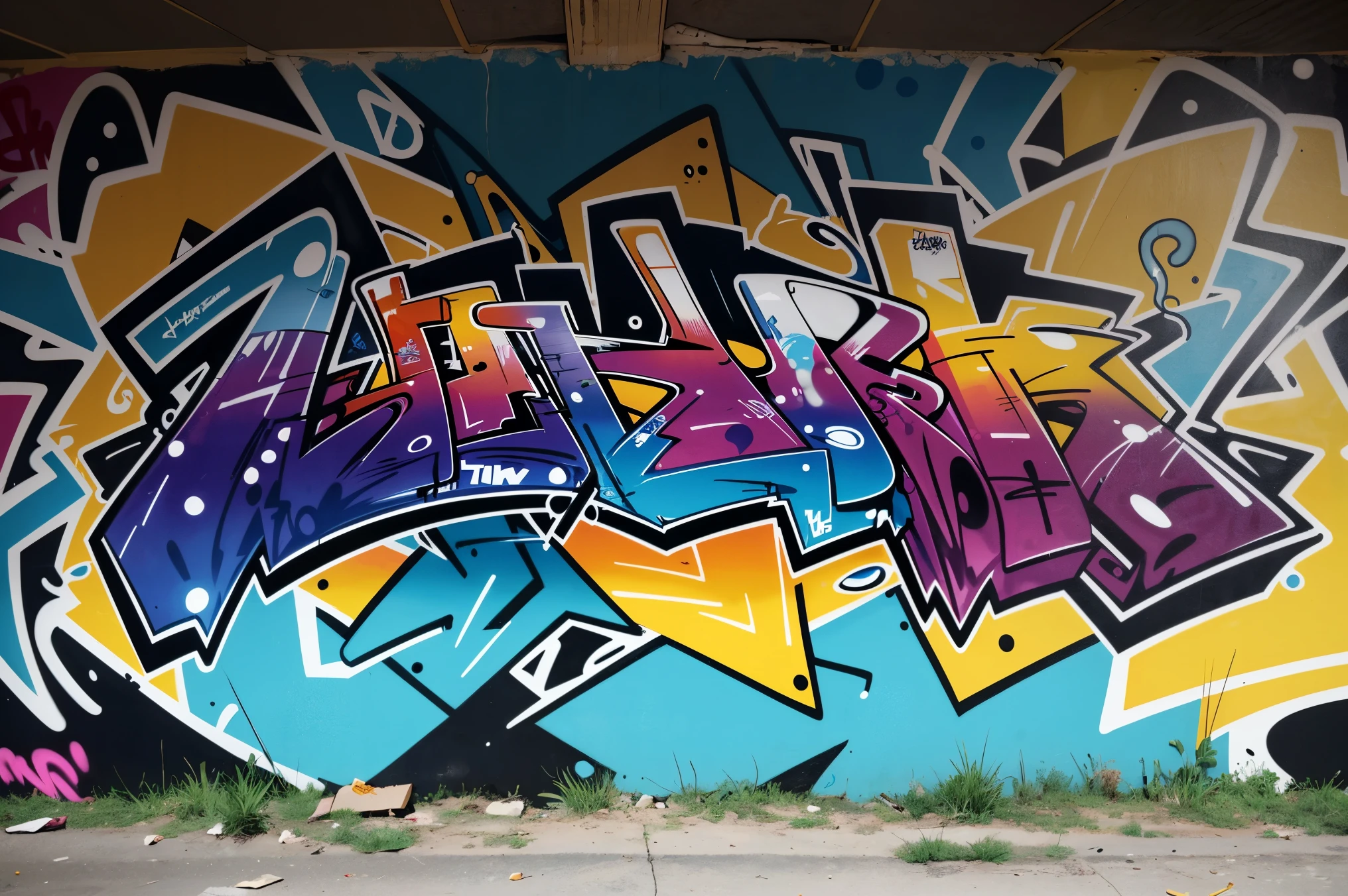 Masterpieces, Best Quality, Graffiti Comics, Graffiti Comics style, text, Street Paint Colors, Line Art, Thick Lines, Graffiti Art, Hip Hop Themes