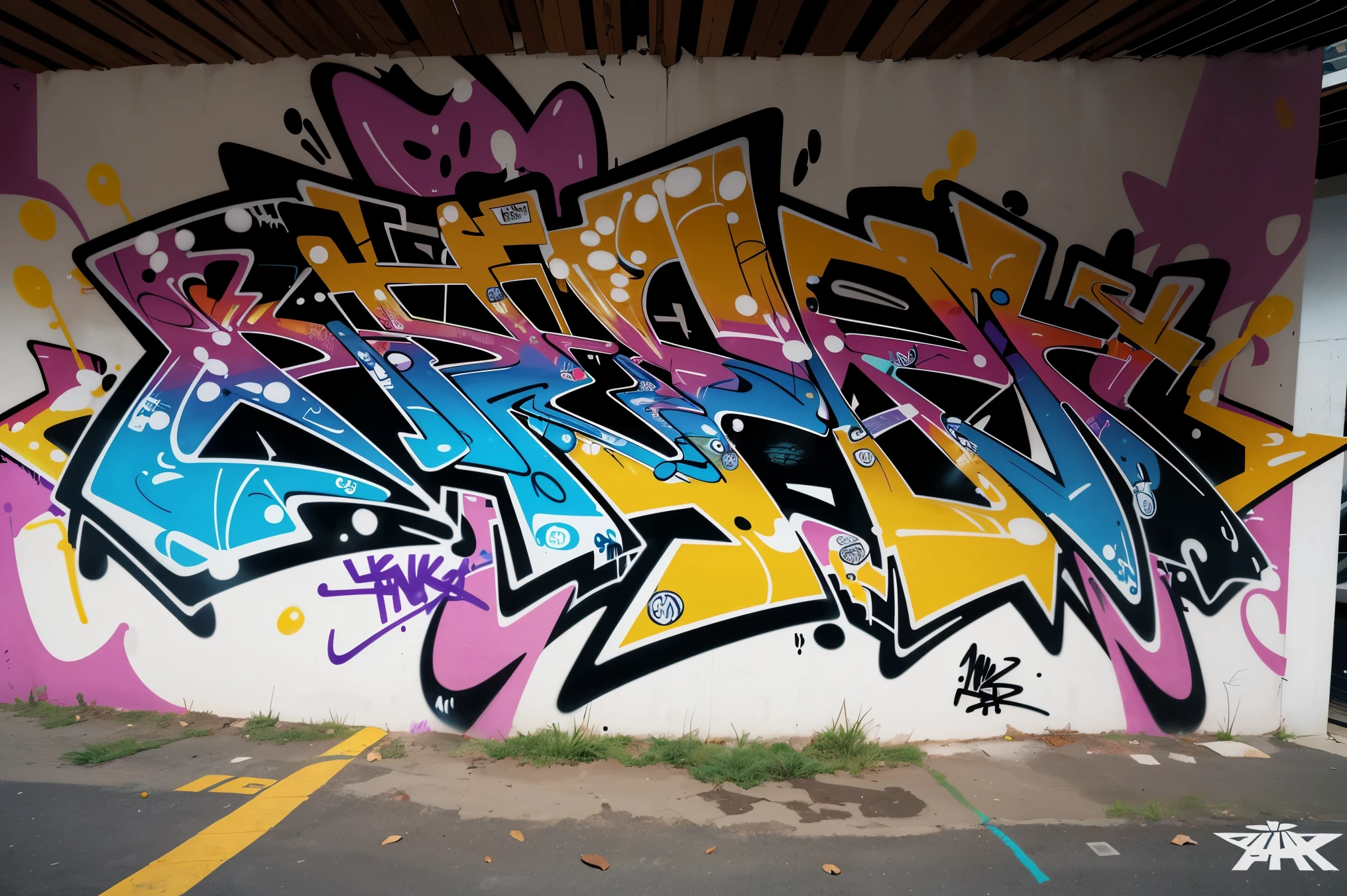 Masterpieces, Best Quality, Graffiti Comics, Graffiti Comics style, text, Street Paint Colors, Line Art, Thick Lines, Graffiti Art, Hip Hop Themes