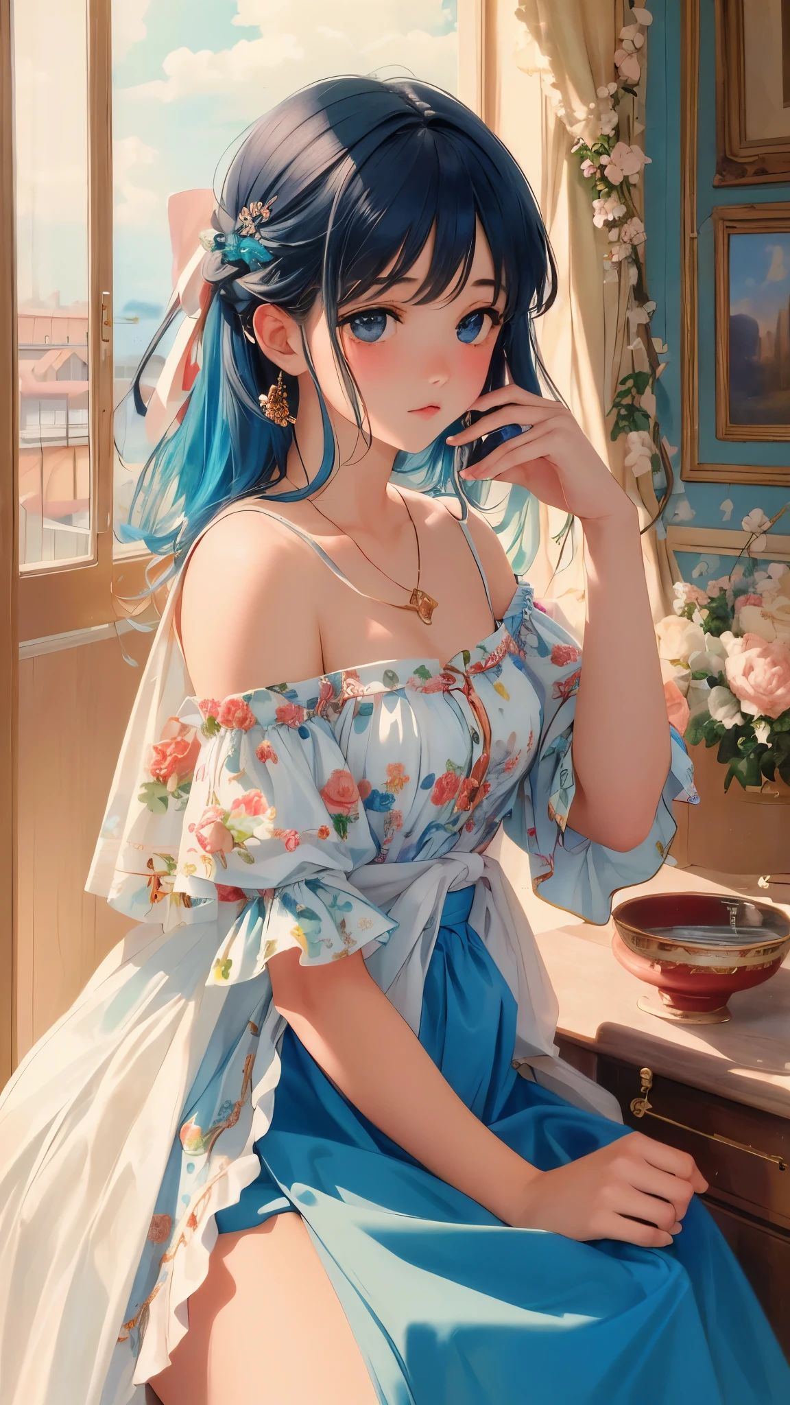 (masterpiece, incredibly absurdres, top quality, best quality, official art, beautiful and aesthetic:1.2), (1girl:1.3), extreme detailed,colorful,highest detailed,lomography, (analog photography:1.2), vibrant colors, soft focus, light leaks, dreamy atmosphere, experimental charm, nostalgic appeal
