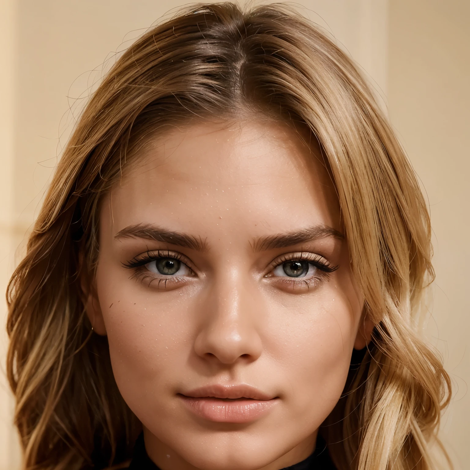 Meet Lara a fitness digital influencer and model she is a super beautiful woman a blonde woman with an amazing and attractive sweet face her face is super perfect she is a super realistic woman