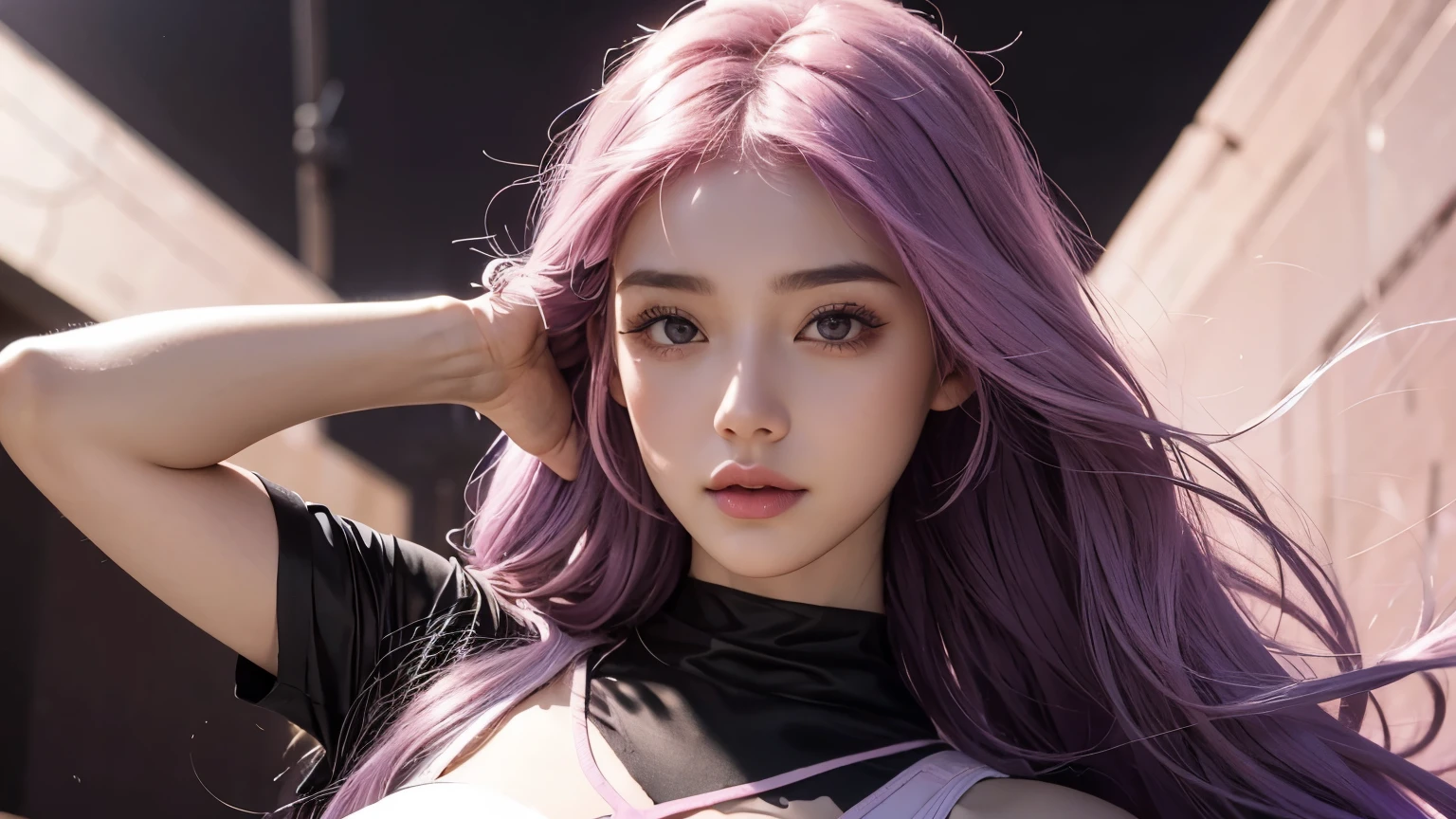 (8k, RAW photo, photorealistic:1.25) ,( lipgloss, eyelashes, gloss-face, glossy skin, best quality, ultra highres, depth of field, chromatic aberration, caustics, Broad lighting, natural shading,Kpop idol) looking at viewer with a serene and goddess-like happiness, , gigantic breasts