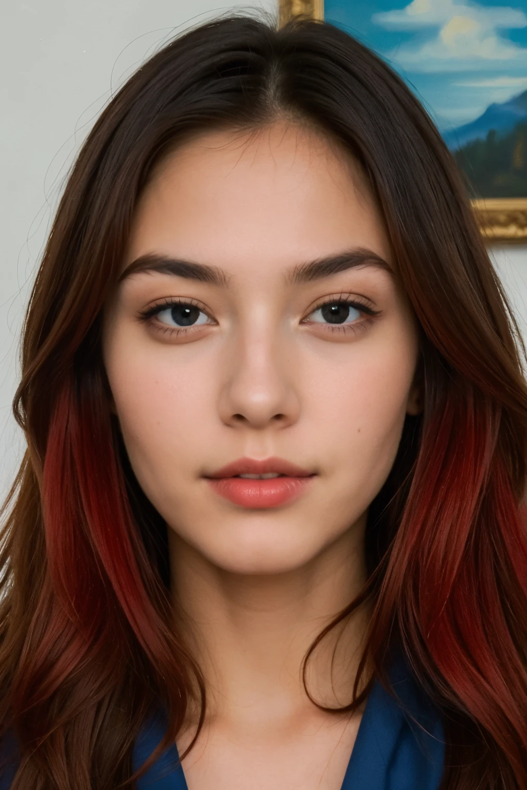((best quality)), ((masterpiece)), (detailed), perfect face, red hear, blue eaise