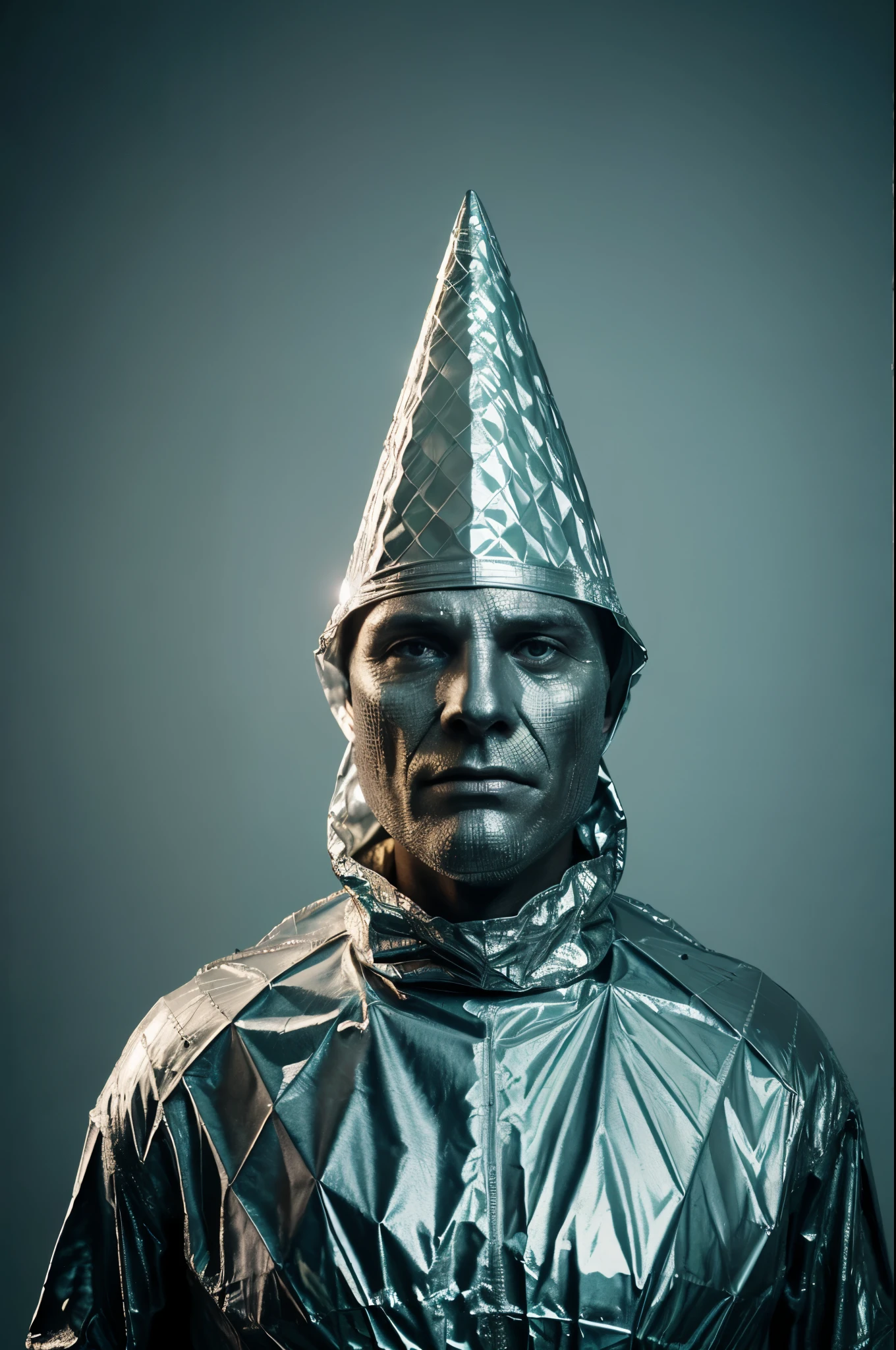 A beautiful high definition crisp portrait of old (reptile:1.2) American president, (tin foil cone on head:1.2), taken with a professional grade camera with exquisite color grading.
Tags: best quality, high definition, crisp, portrait, old, (reptile:1.2), American president, (tin foil cone on head:1.2), professional grade camera, exquisite color grading.