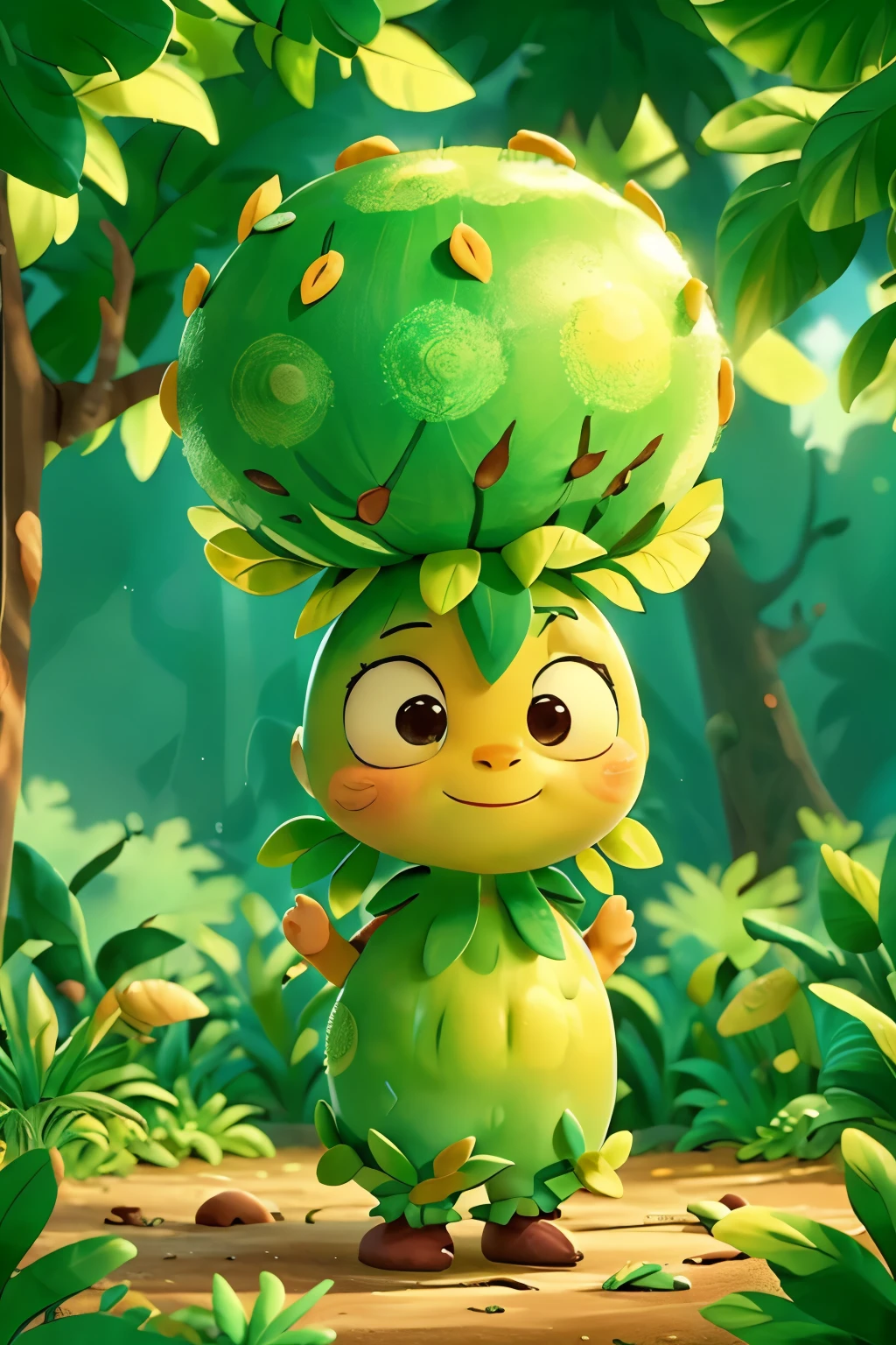 Annona Neosalicifolia cartoon, fruta on a tree, an alien fruta con espinas, nuttavut baiphowongse, Coxcomb, kuntilanak on the tree, tropical fruta, version 3, fruta, strange frutas, calidad espectacular, kuntilanak on the tree, Excelente calidad, pochi iida, exclusivo