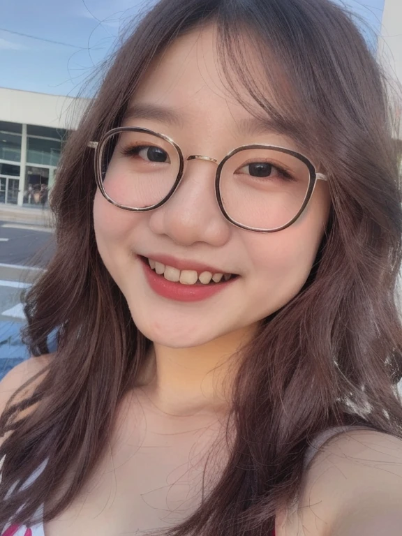 (realistic、masterpiece、Best Quality、8K、highres、high resolution:1.3)、1 girl、Gigantic breasts、white bikini、looking at viewers、super fine face and eyes、long hair、 upper body、