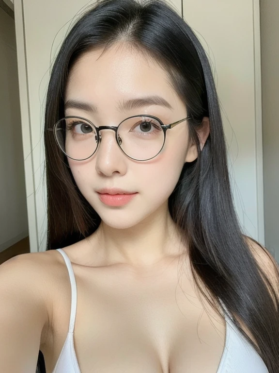 (realistic、masterpiece、Best Quality、8K、highres、high resolution:1.3)、1 girl、Huge breasts、white bikini、looking at viewers、super fine face and eyes、long hair、 upper body、