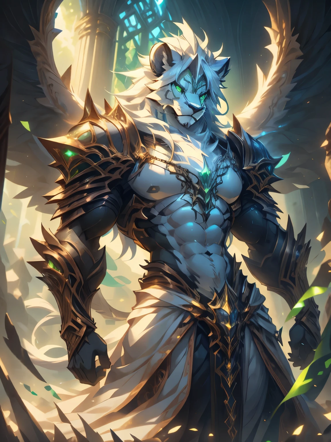 male, furry, Dragon anthro, solo, white fur, Purple eyes, (Realistic eye details 1.2), V0id3nergy, abs, Masterpiece, dramatic lighting, soft lighting, day, highly detail, Hair coiled, epic fantasy art style, epic fantasy digital art style, anatomically correct, accurate, UHD, 1080P