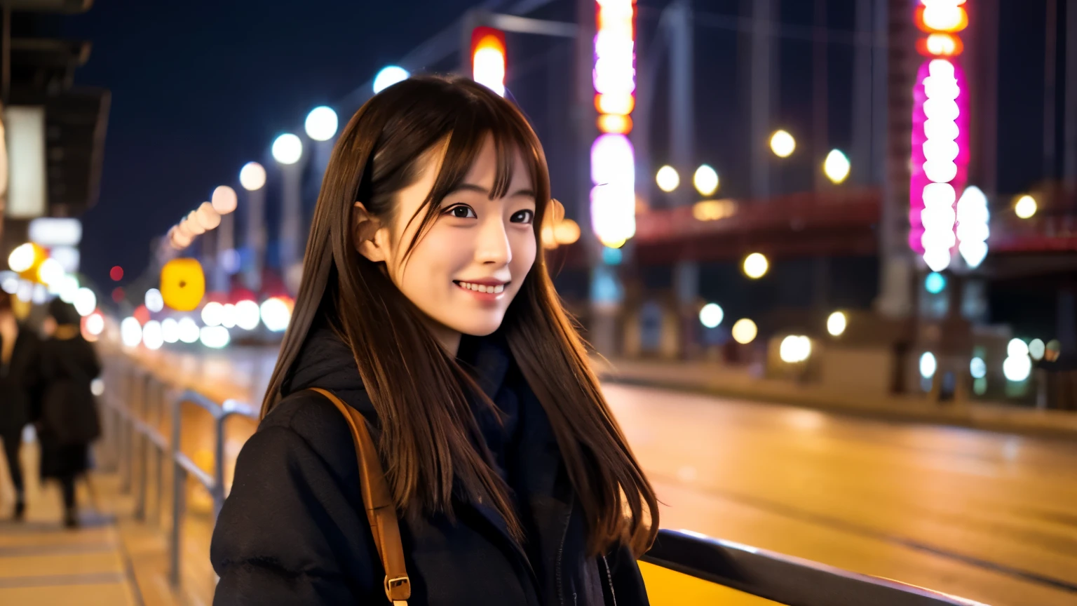 Cute Japanese woman on a date