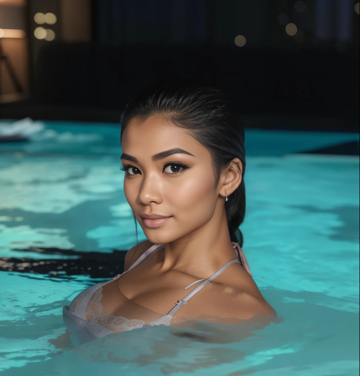 Young Thai woman, Fit physique, fitness physique, portant de la lingerie noire sexy, watch on the canapé, les jambes ouvertes, corps sexy, (8K), (best quality), (chef-d&#39;artwork:1.3), (realistic), (Photorealistic:1.34), ultra-detailed, [Beautiful detailed eyes], (sourire), (sourire), (beautiful detailed nose), [cheveux blonds très longs], (haut court), lingerie noire, (superbes seins taille normale), (gros plan), profondeur de champ, full body view, sitting on the sofa, legs spread, montrant l&#39;entrejambe, pieds en l'air