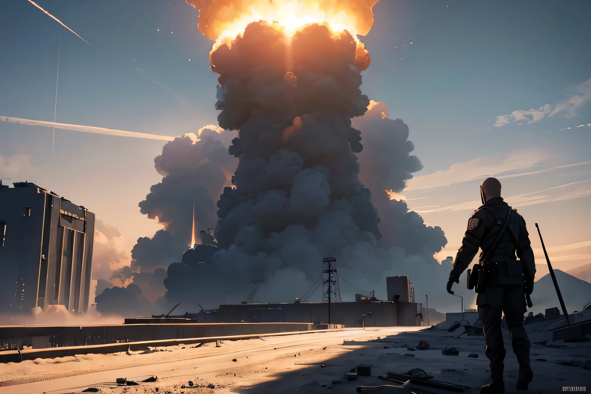 Em uma realidade alternativa, dystopian future, humanity faced its greatest threat when a nuclear warhead, originally destined for destruction during a long-forgotten war, desviou-se de seu curso programado e caiu inesperadamente na Terra.