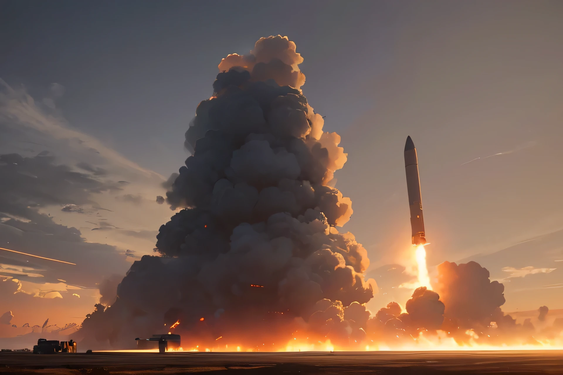 Em uma realidade alternativa, dystopian future, humanity faced its greatest threat when a nuclear warhead, originally destined for destruction during a long-forgotten war, desviou-se de seu curso programado e caiu inesperadamente na Terra.