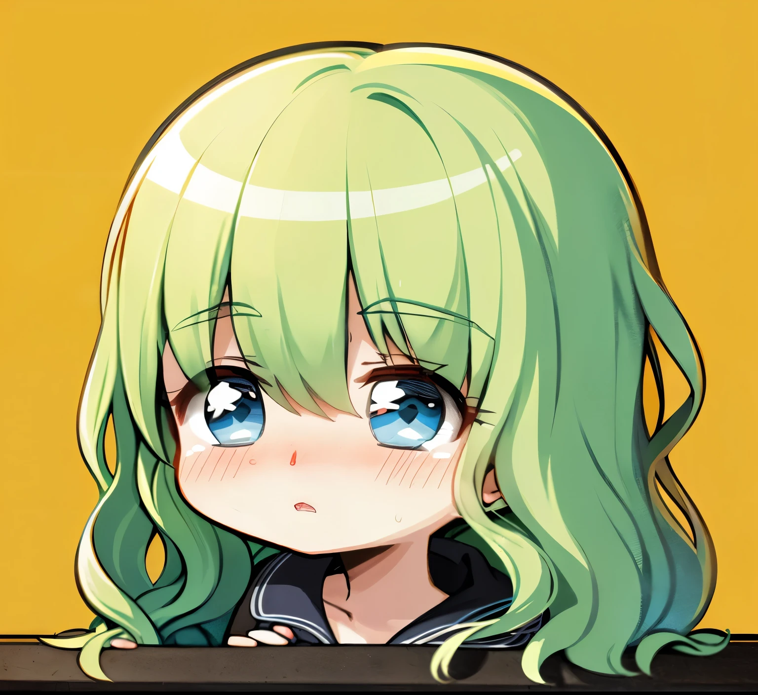 (full blush:1.3), blue eyes, shy, ???????, nsfw, (embarrassed:1.6), open mouth, (half closed eyes:1.7), (bashful:1.2), narrow eyes
