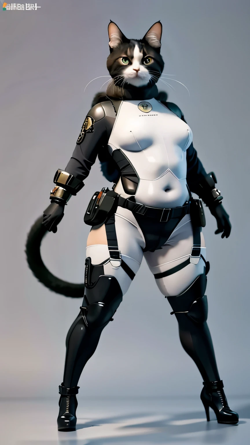 (high quality), realistic, reality的、
jewelry, (alone),
cat headを持つ神, cat head、the face is a cat、(excellent anatomy), (good proportionasterpiece, in the center, Chubby-chan、thick body、reality、professional photos、genuine、female body、tight suit、tight long pants、gloves、Do not show bare skin、tail、thick body, big 、 big ass、big belly、thick thighs、full body portrait、high heels、full body portrait、stand on tiptoe、facing forward、model standing、standing with legs apart、simple background、