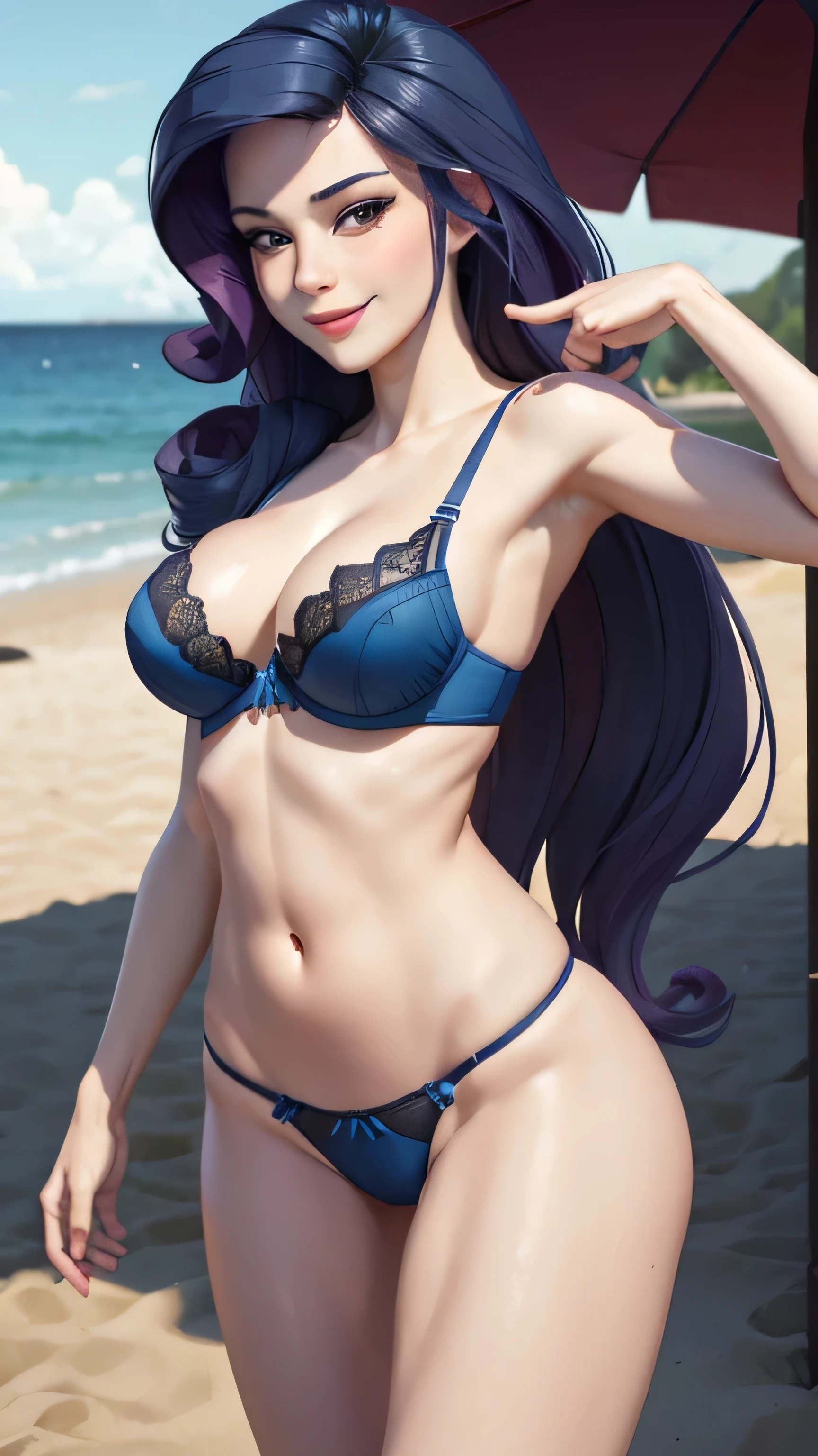 rarity as a girl , female body , Slender body ,(((dark night))),(((walk toward viewer))) , out door , beach in background,(((wicked smile))) ,(((lick her own finger))) , (((walking in beach))) ,(((wear blue white sheer lace bra))) ,sexy pose , erotic , topless , exposed genitals , lust in her face , (((wicked smile))), breasts are visible , wear high heels , wide angles ,pubic hair ,feet , vagina is visible ,naked , nude , full body is visible ,relaxed ,orgasm , (((sexy pose))) , sexy face, bracelets , big breasts , lush breasts , Bulky Breasts , voluminous breasts ,look at to viewer , eye contact, high quality , detailed , wallpaper , realistic , close view