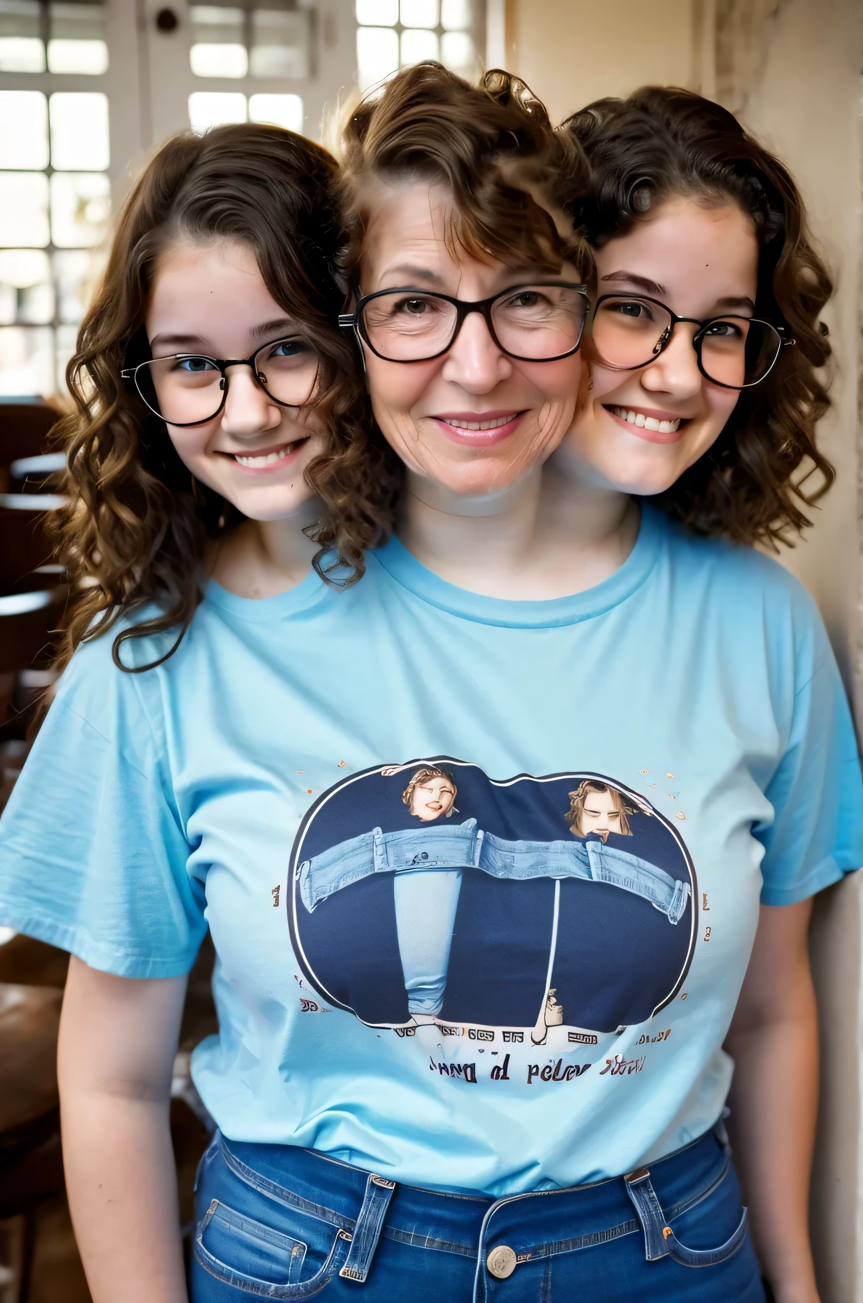 mom, age 54, pretty, bookish, loving, encouraging, healthy skin,