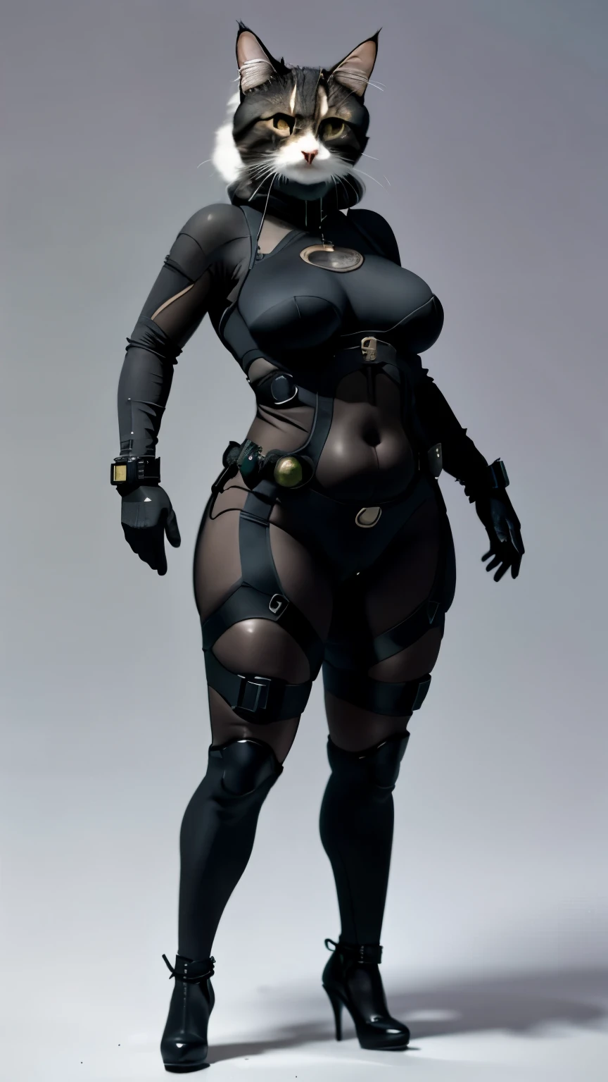 (high quality), realistic, reality的, (alone),
cat headを持つ神, cat head、the face is a cat、(excellent anatomy), (good proportionasterpiece, in the center, Chubby-chan、thick body、reality、professional photos、genuine、female body、tight suit、full body suit、tight long pants、gloves、Do not show bare skin、tail、thick body, big 、 big ass、big belly、thick thighs、full body portrait、high heels、full body portrait、stand on tiptoe、facing forward、model standing、standing with legs apart、simple background、
