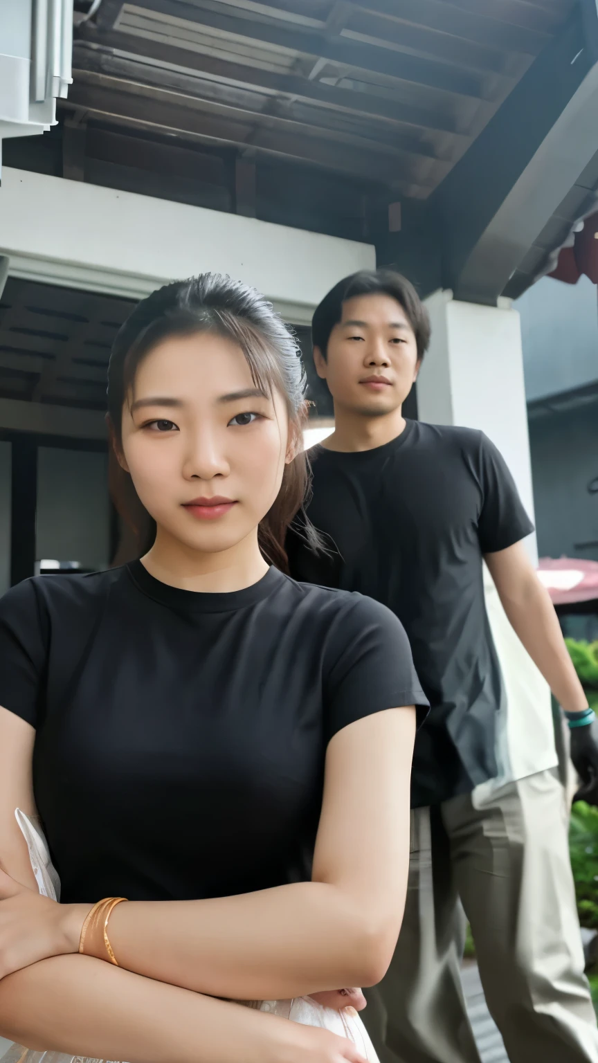 asian couple, outdoor