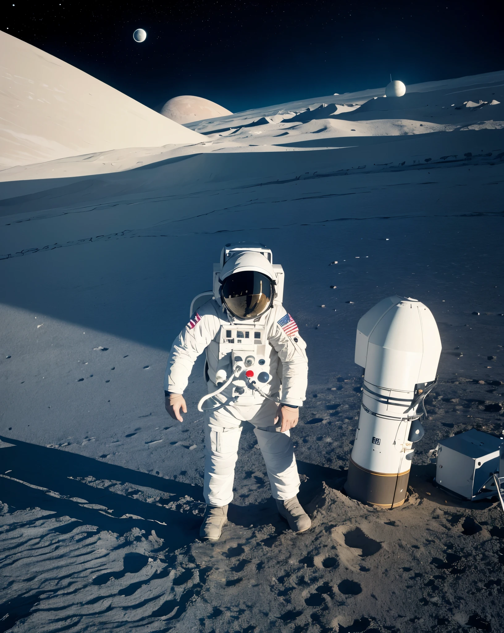 astronaut, Earth, moon, Star, Light, sad, Play, alone