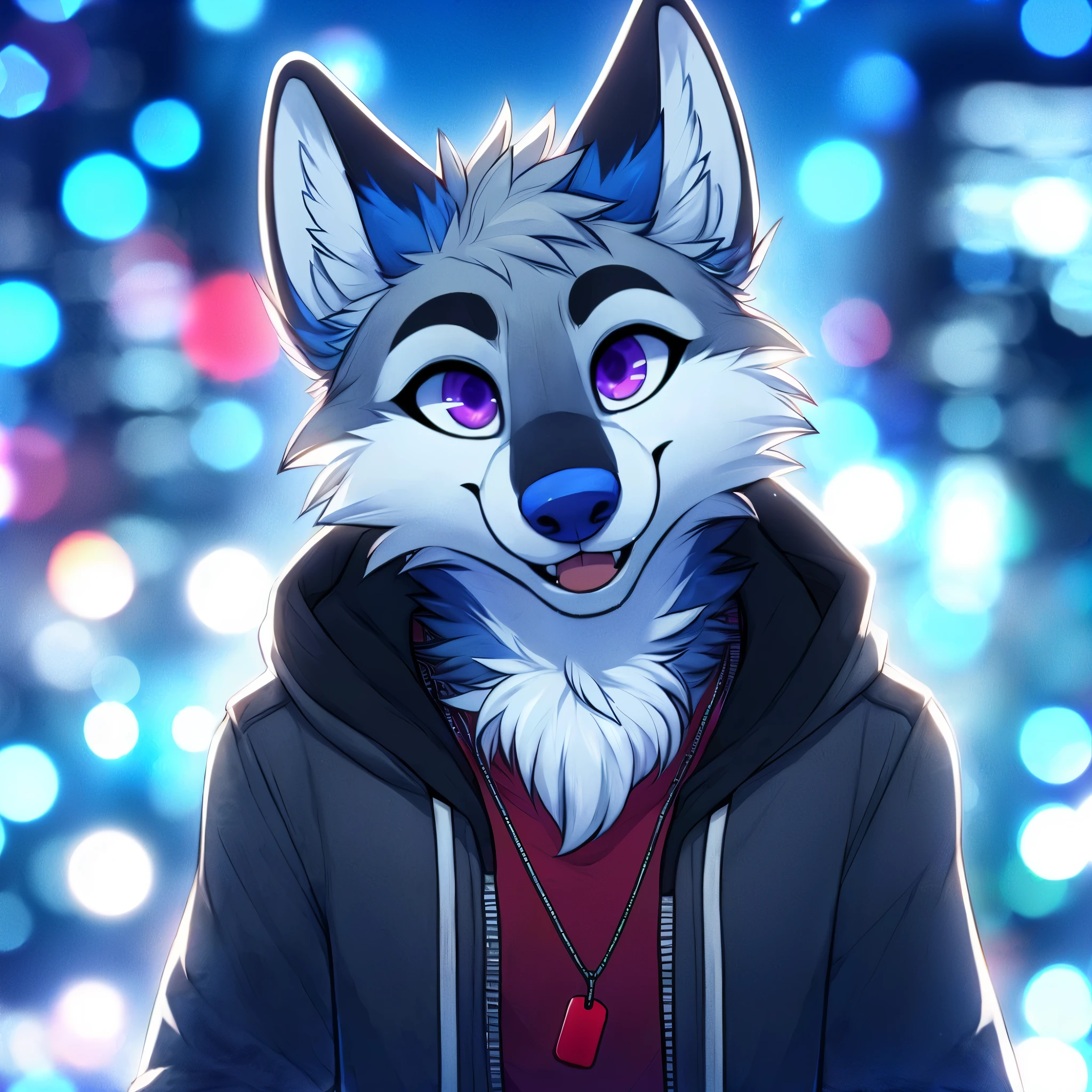 Furry in a hoodie on sale