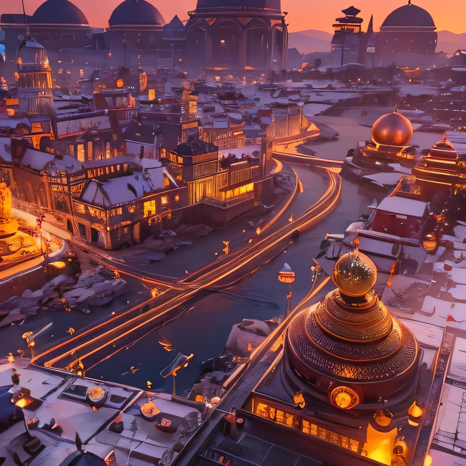 Bald Mengxing landform,Macro small telephoto,Bronzed marble bright orange ocean,Giant Snail God Rectangular Stone Field,AD 9910,The cobra god lights up the ice and snow in the middle of the night,Unreal Engine,Cyberpunk Apocalypse,sci-fi tilt-shift,stereoscopic view,Digital 3D,CG art