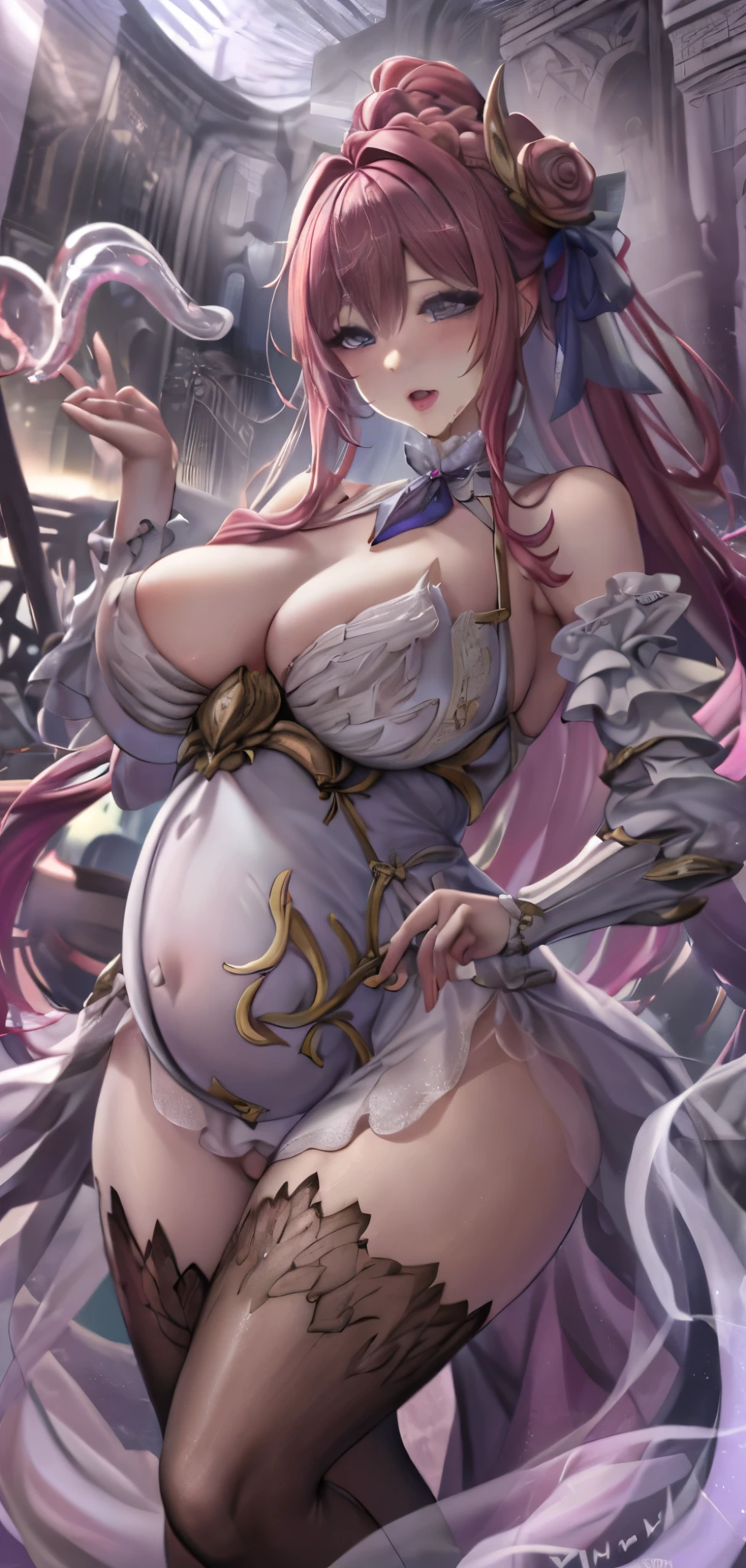 pregnant woman with very big belly、many islands floating in the air、Many small airships are flying around。, City, fantasy, magical plants that grow, extreme details, realistic light, magnificent composition, (intricate details), (intricate design, Super detailed :1.2), art station, (masterpiece, highest quality), ultra hd, 32k --v6Panty stocking、silk lace panties、caress、woman twisting her body, ((blush))((A woman spreads her legs wide and urinates))length, thick, Pulsating tentacles between breasts、length protruding tongue black and white gothic ta dress, 4K Women, long tongue sticking out、Panty stocking、large amount of love juice、A woman entangled in a room filled with an abnormal amount of cloudy mucus and a large amount of thick liquid.。, length tentacles.、((thick, long -like pulsating tentacle that dives into the female genitalia.))((lewd woman covered in mucus))((lewd woman、とてもlewd woman、異常にlewd woman))((乳首からBreast milk comes out))((lick tentacles From the mouth))((drooling))strict, warrior, armor, black and pink elegant dress, Noble, silver elements, long nails, bare shoulders, beautiful hairstyle, raised hair, braids and ponytail, cluttered, arrogant, absurd, nice dress, royalty, celebration, hall decorated with flowers, cowboy shot, portrait, (highest quality), (masterpiece), (very detailed), (In 4K)A tentacle firmly in my crotch.、Excited white mucus drips thick mucus all over the body、heavy chest, sticky white mucus, mucus sticks to hair,、heavy chestが興奮で滴る.、Big tears flowed all over my body,、grab the tentacles tightly、My right arm was tangled from the ceiling...、left arm hanging from the ceiling.、long nipples、sticky tentacles、Tentacles spread all over the body、blush、her happy face turned red、looks like that、 thatは痛い、Tears flow down my cheeks from my big chest.、From the mouth垂れる重い乳房の涙、open your mouth、open your eyes 女性, とてもlewd woman((狂ったように脈動する太くてlength tentaclesが女に挿入される))((Breast milk comes out))(( From the mouth))strict, warrior, armor, that'that'that'It's elegant, black and gold dress, Noble, silver elements, long nails, bare shoulders, beautiful hairstyle, raised hair, braids and ponytail, cluttered, arrogant, absurd, nice dress, royalty, celebration, hall decorated with flowers, cowboy shot, portrait, (highest quality), (masterpiece), (very detailed), (In 4K)A tentacle firmly in my crotch.、Excited white mucus drips thick mucus all over the body、heavy chest, sticky white mucus, mucus sticks to hair,、heavy chestが興奮で滴る.、Big tears flowed all over my body,、grab the tentacles tightly、My right arm was tangled from the ceiling...、left arm hanging from the ceiling.、long nipples、sticky tentacles、Tentacles spread all over the body、blush、her happy face turned red、 thatは痛い、Tears flow down my cheeks from my big chest.、From the mouth垂れる重い乳房の涙、open your mouth、open your eyes