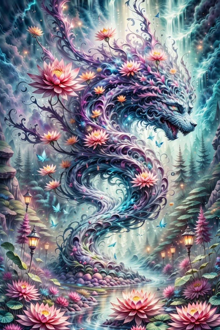 Fantasy 00d, dark fantasy style, Bioluminescent Phoenix, Focus from the side, kaleidoscope eye effect, mysterious water, In a frozen sports lake, bioluminescent pixels glow, Glowing neon splash energy, Cosmic sensation, Intense graffiti background alcohol ink, Colorful particle light, extremely high resolution, (((Render radiosity in stunning 32K resolution:1.3))), beautiful details, Beautiful texture, Everything is clearly captured, best quality, high quality,