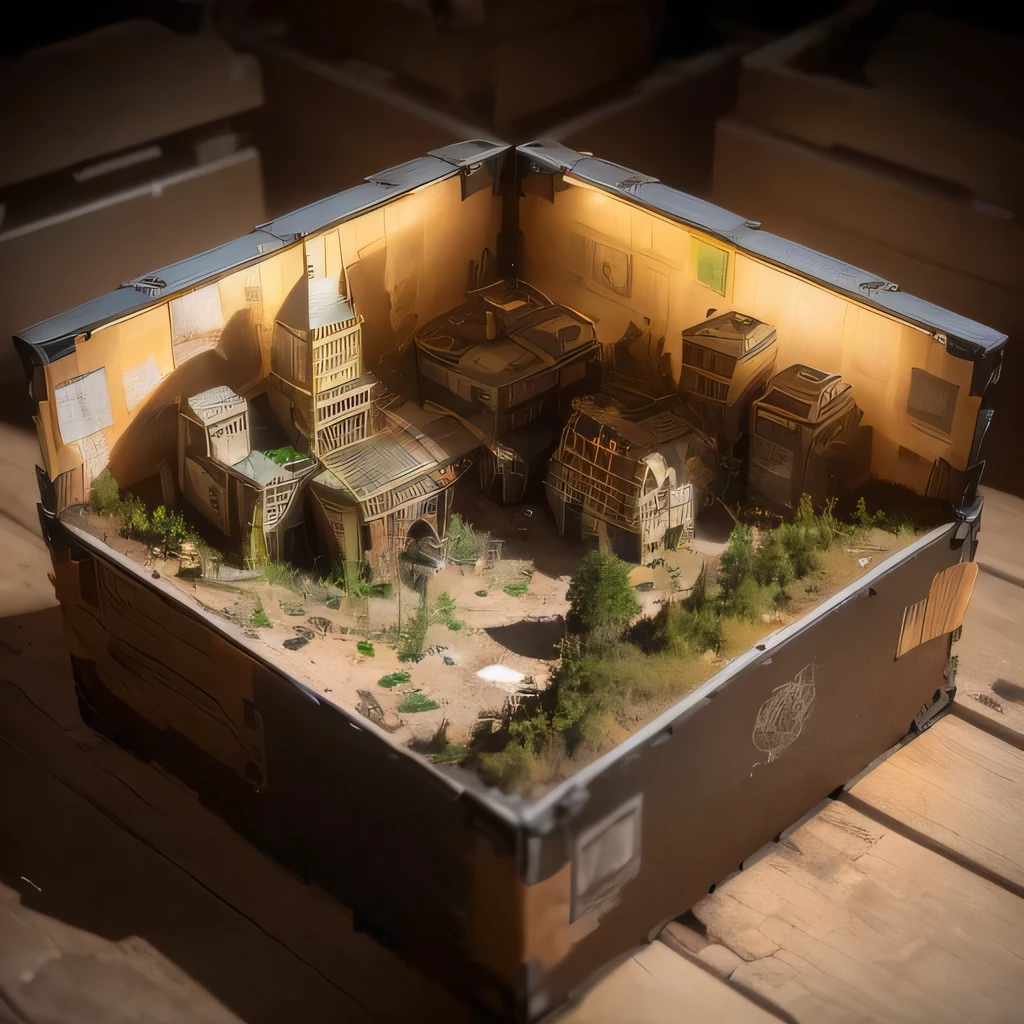 3798年Mars realistic model, (The hair ends are forked, original photo, best quality, masterpiece:1.4),Steampunk Cyberpunk 6820 City,(CyberpunkMars light:1.3), Mars (related to land),(in a small nature box:1.3),Isometric, small nature, landscape on foundation,landscape,