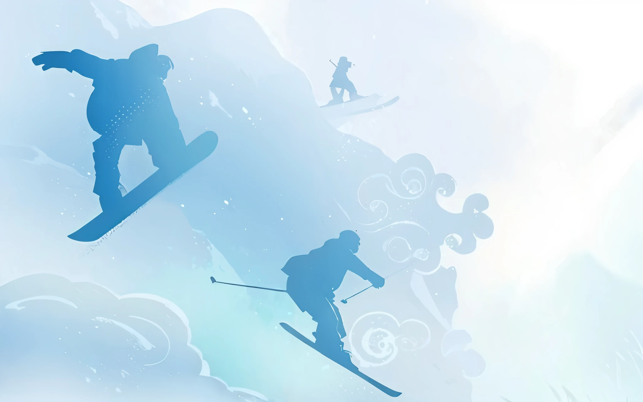 ski,skiers,mountain,snow