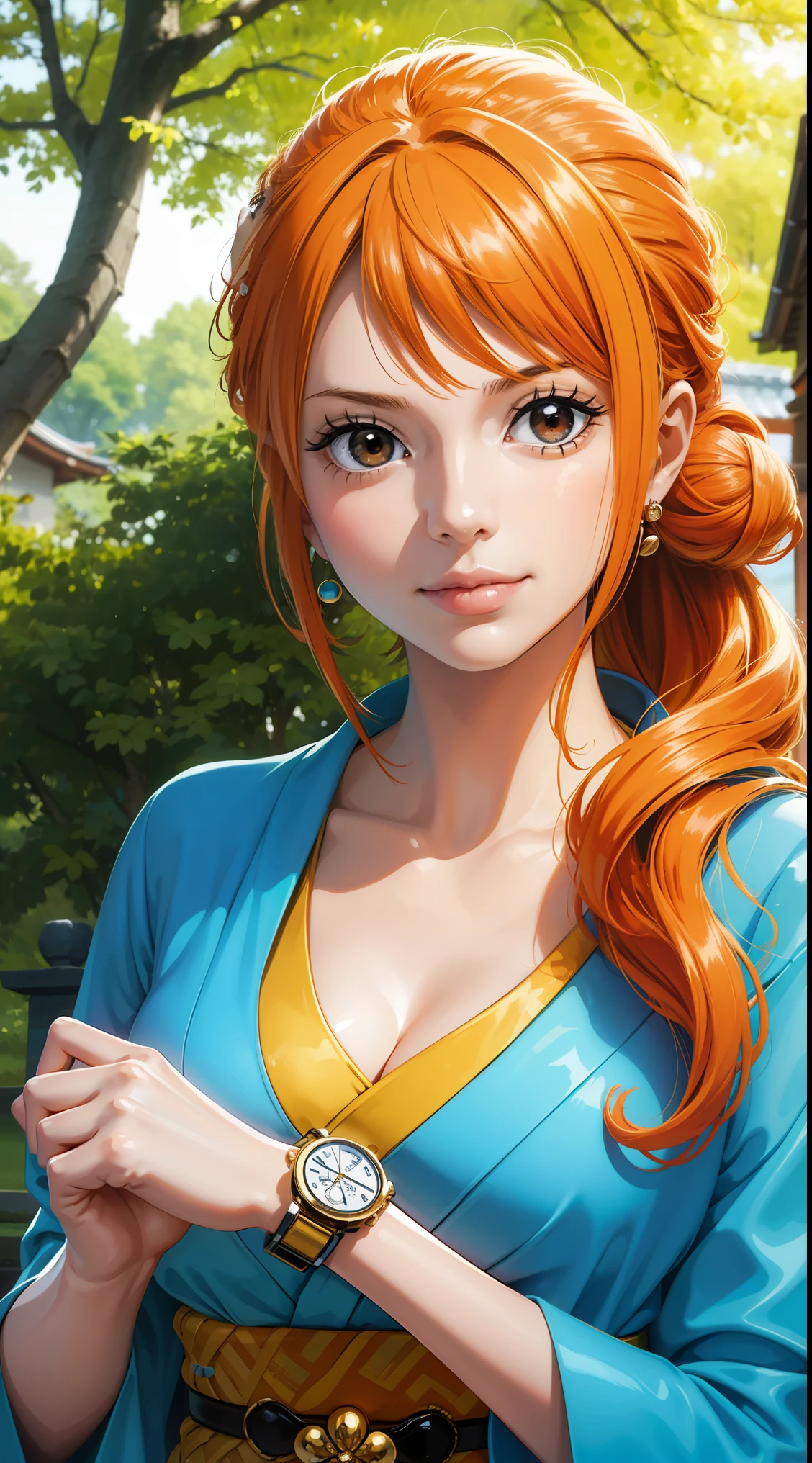 (high quality, 8K, 4k, high contrast, masterpiece:1.2, 最high quality, best aesthetics), (dynamic angle), ((1 female)), ??????, sexy, mature body, JK, , Braid, Glasses, Sexy lips, excited, Chairman, dress, open your mouth.