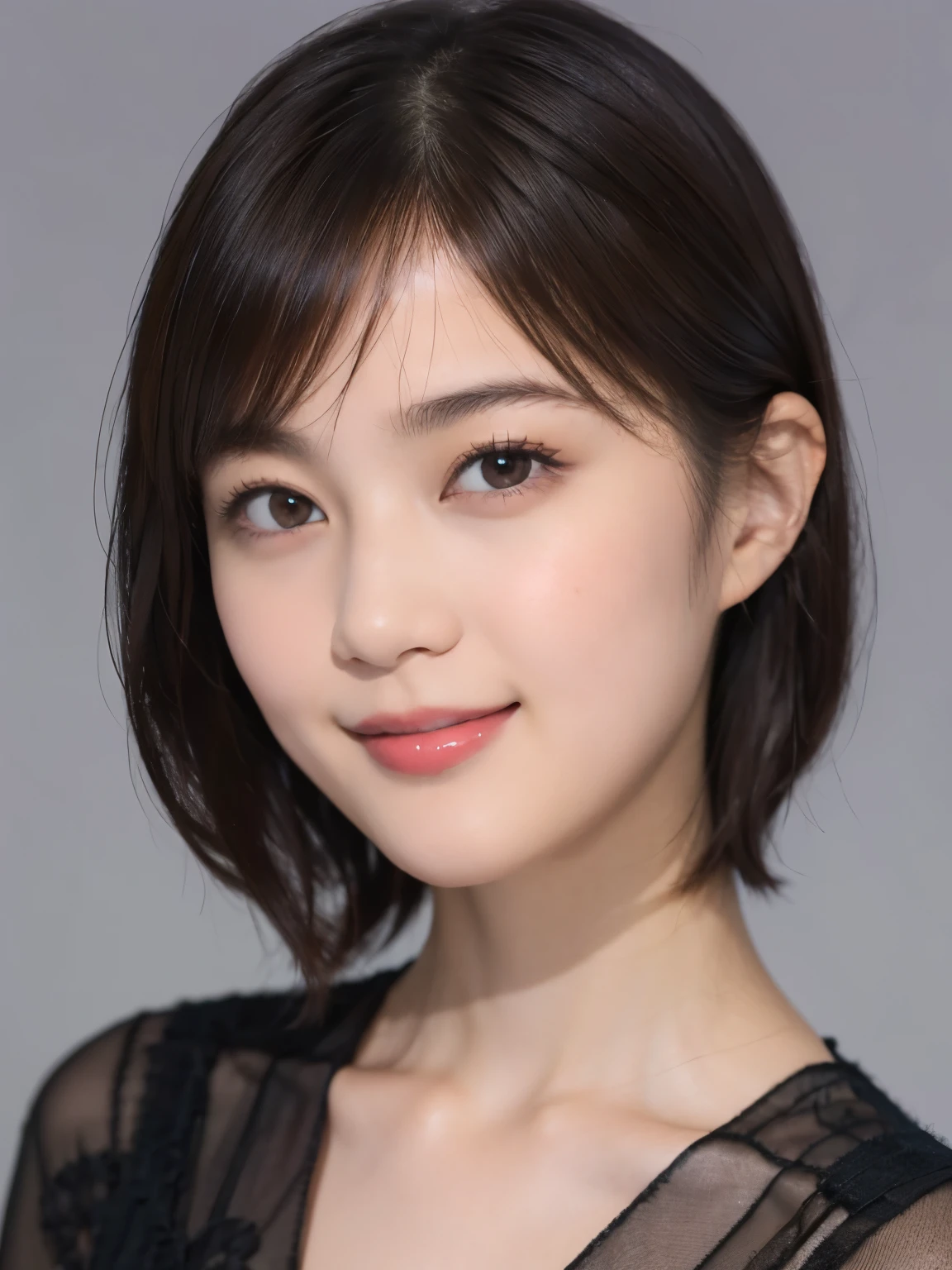167
Shorthair, a 20 yo woman, gentle smile
