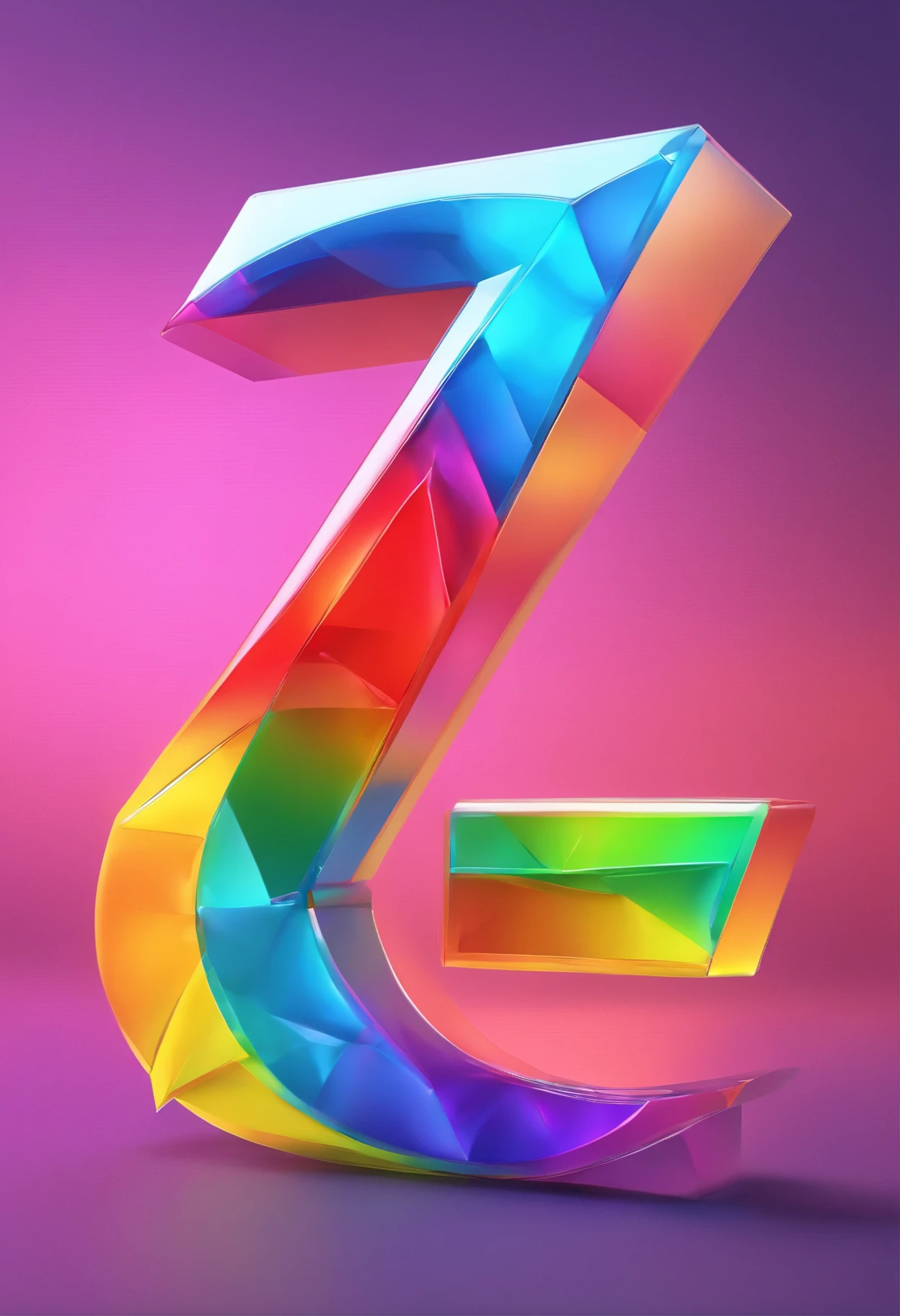 Image of the Letter Z Logo with a combination of rainbow colors.
