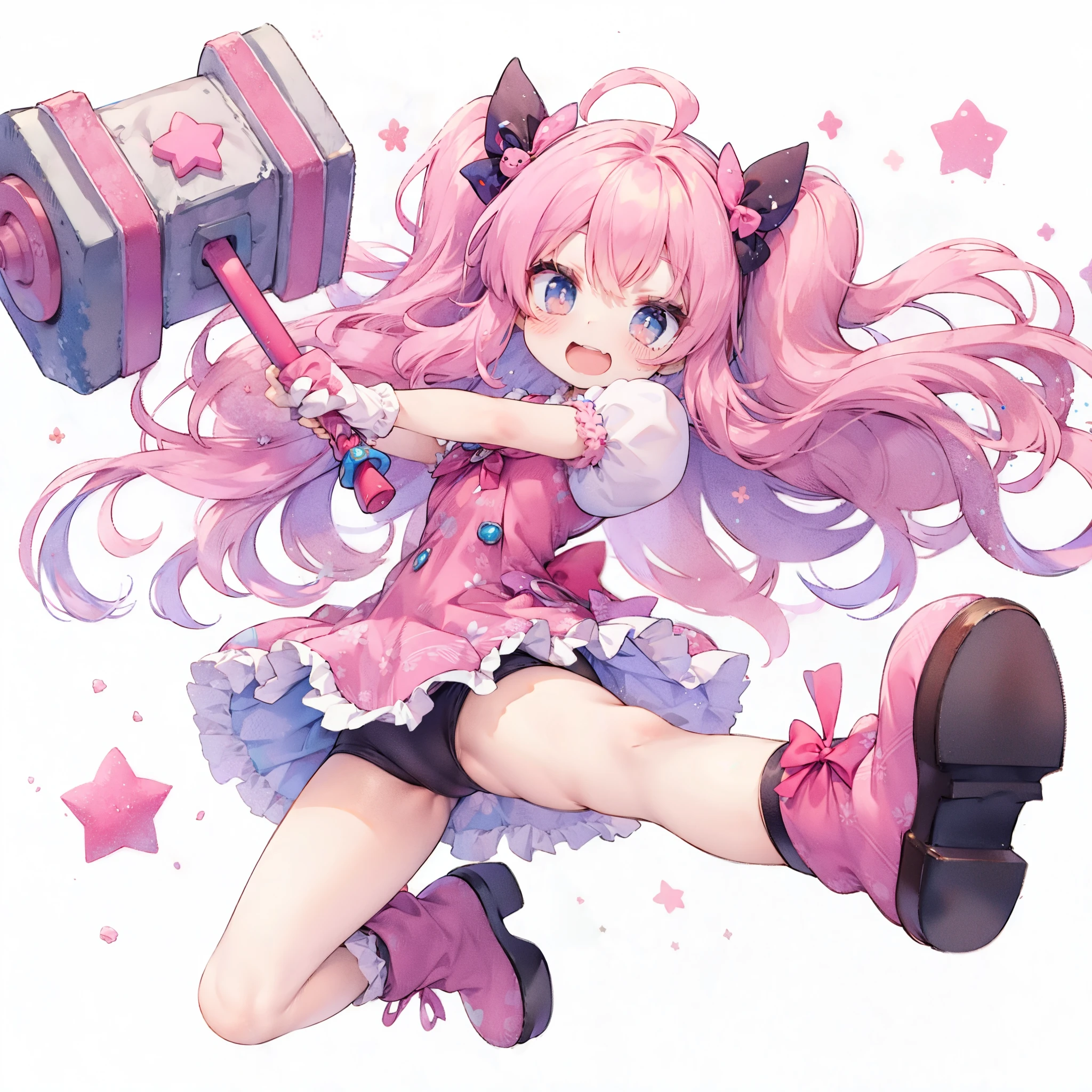 flowing hair