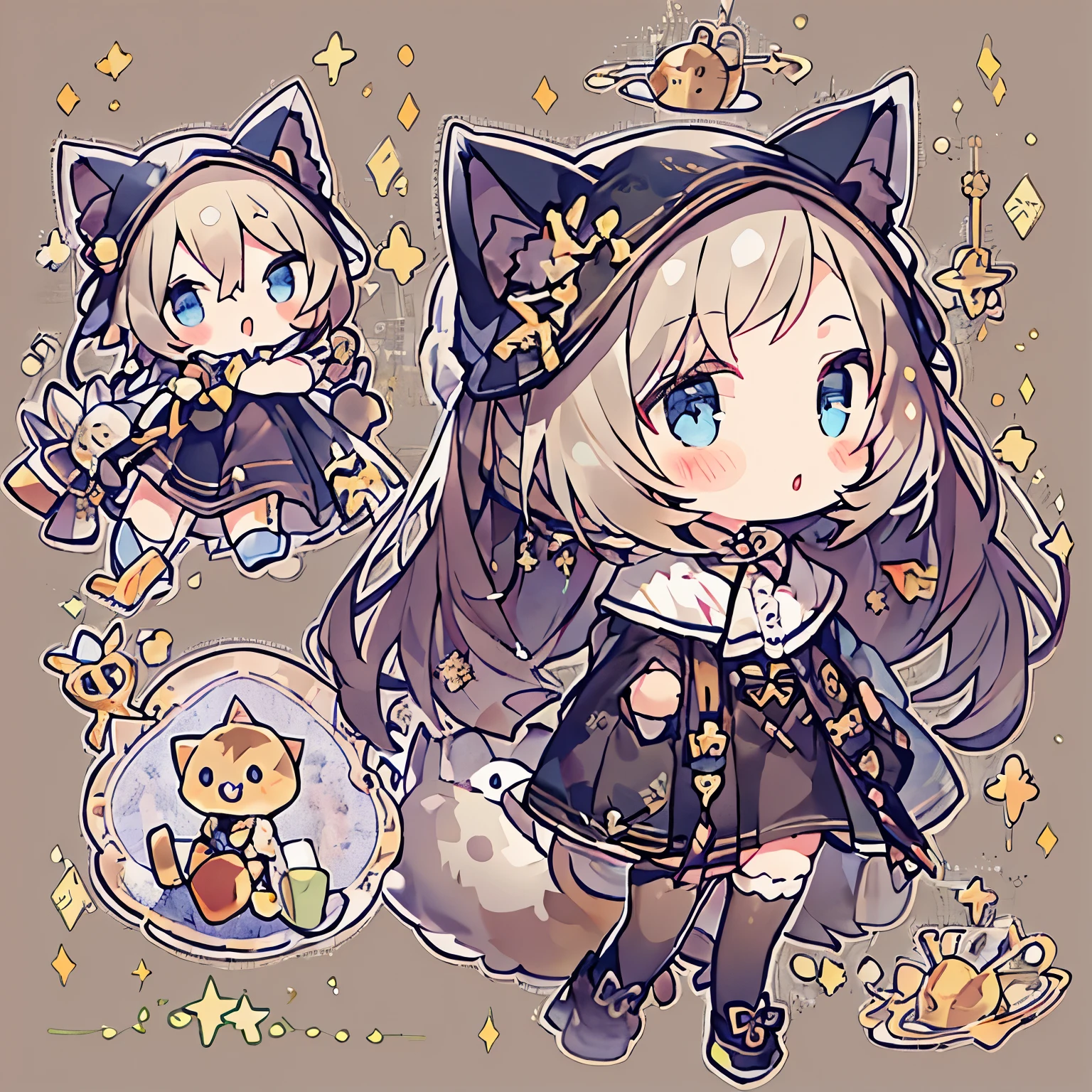 Cat ear,juvenile,individual,doll
