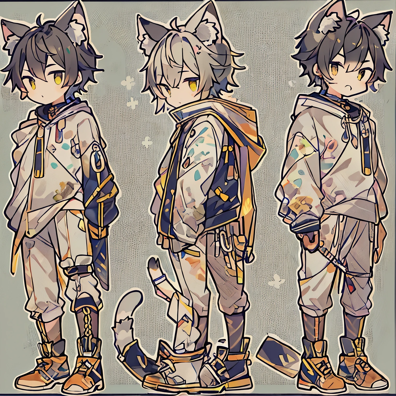 Cat ear,juvenile,individual,male,