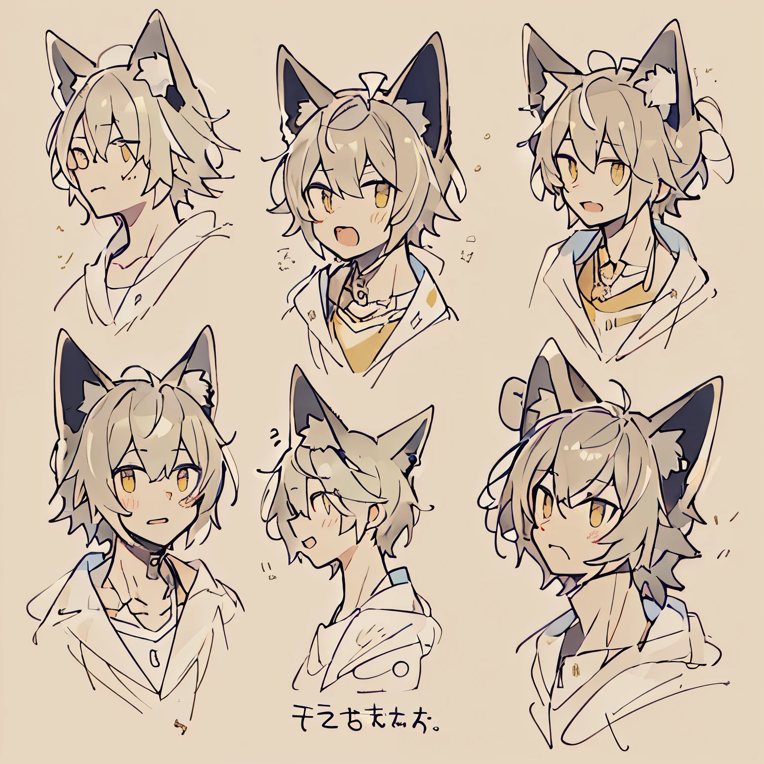 Cat ear，juvenile，individual，male，