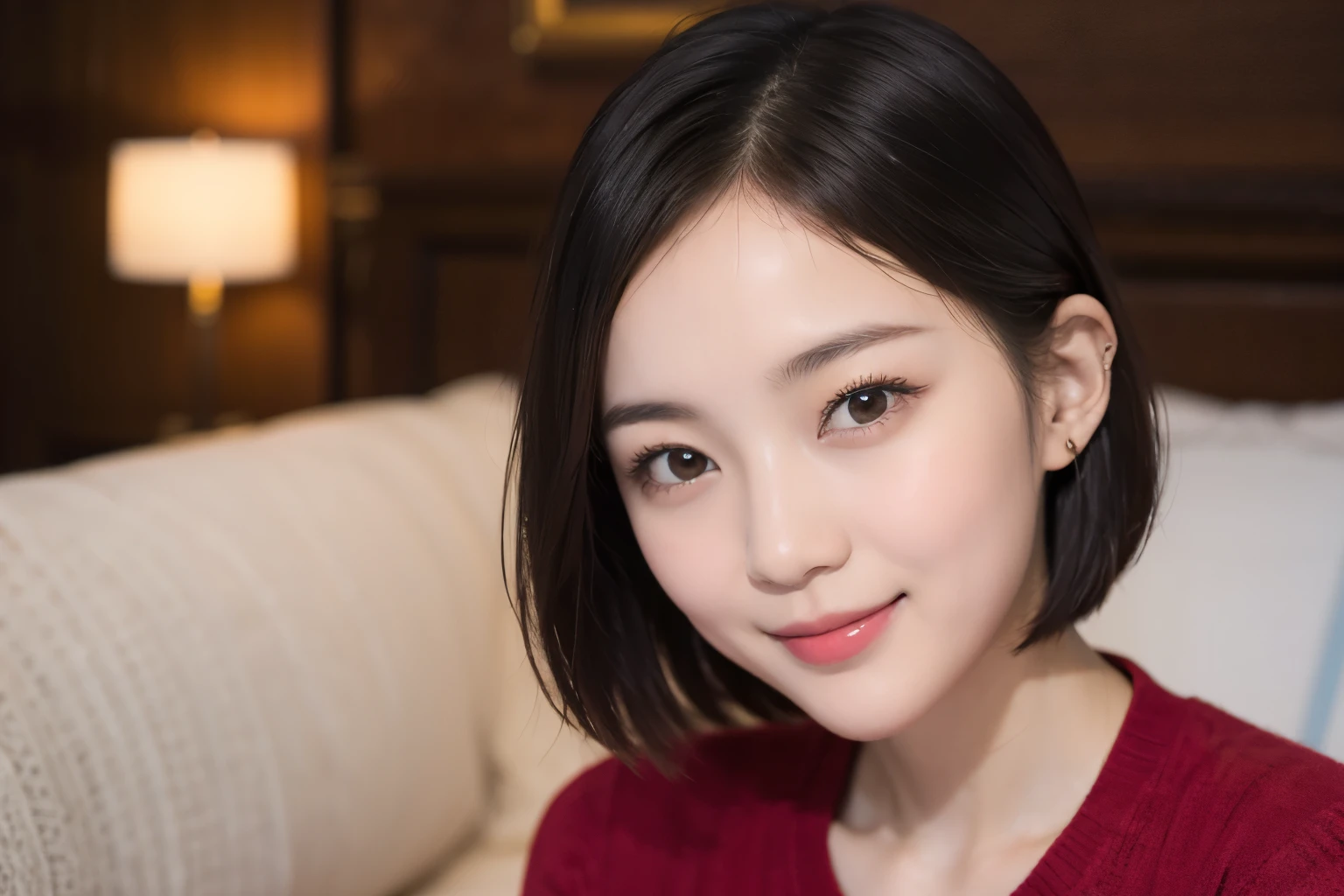 167
Shorthair, a 20 yo woman, gentle smile
