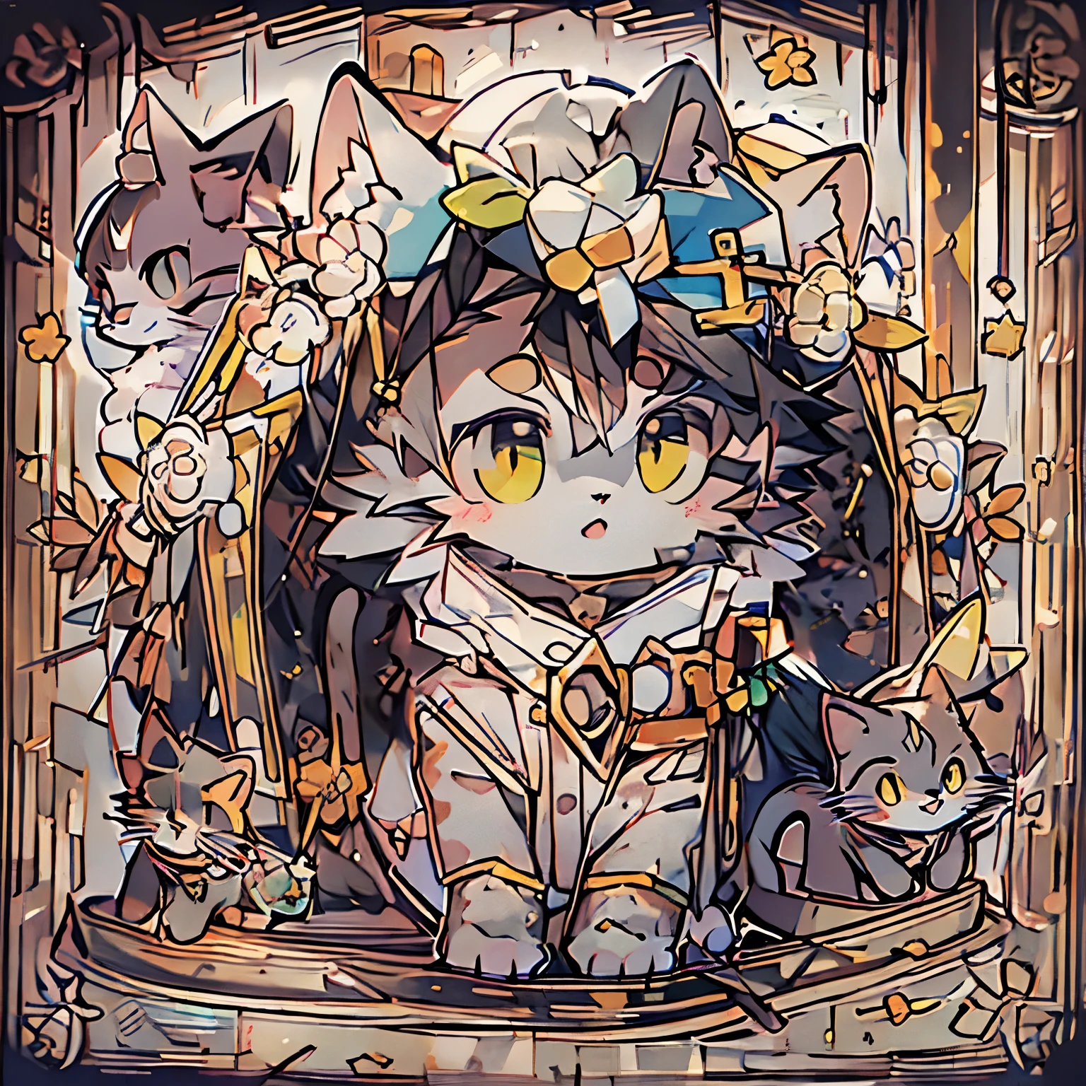 Cat耳,juvenile,individual,Cat